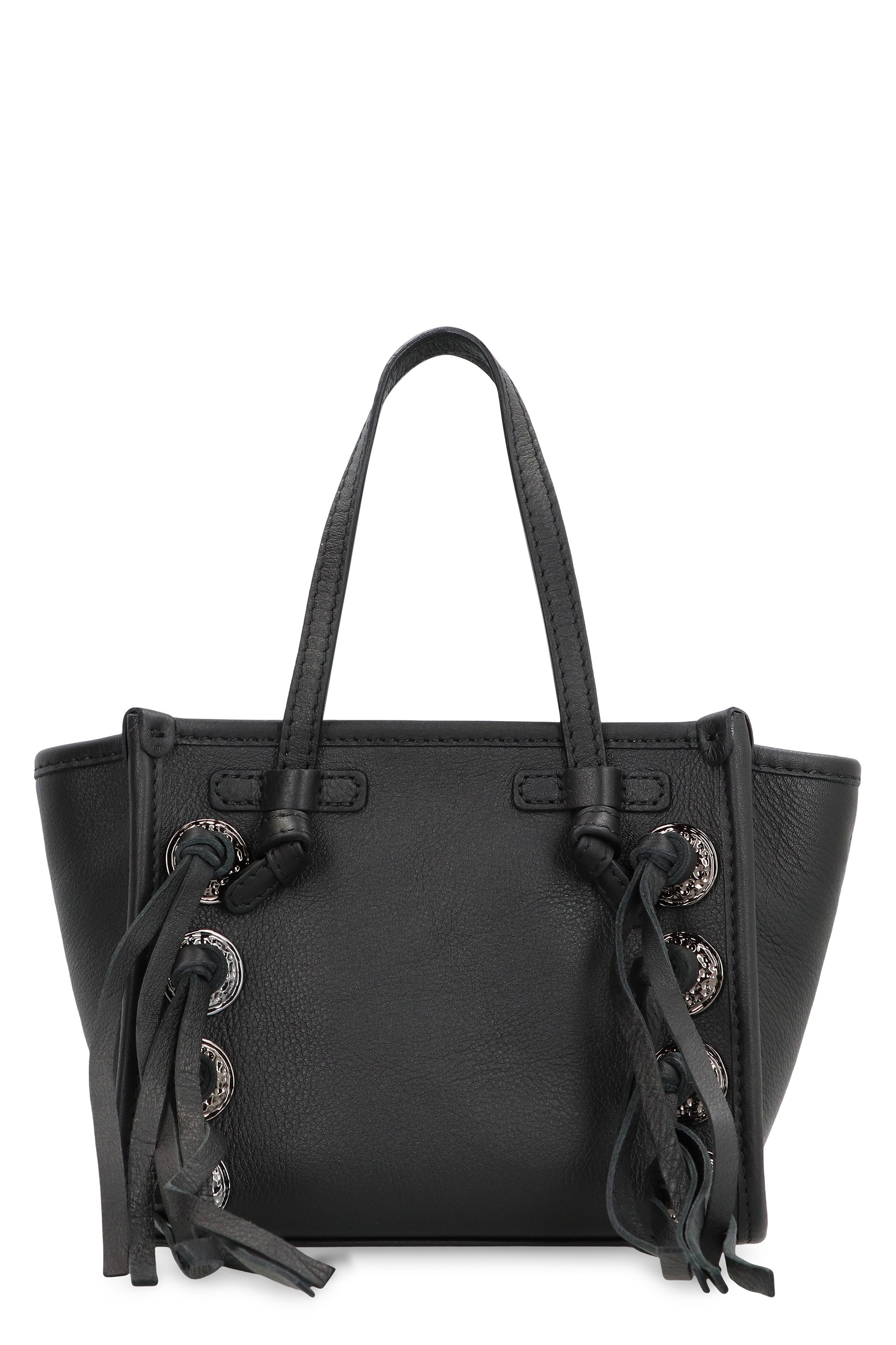 GIANNI CHIARINI Mini Leather Handbag with Fringes