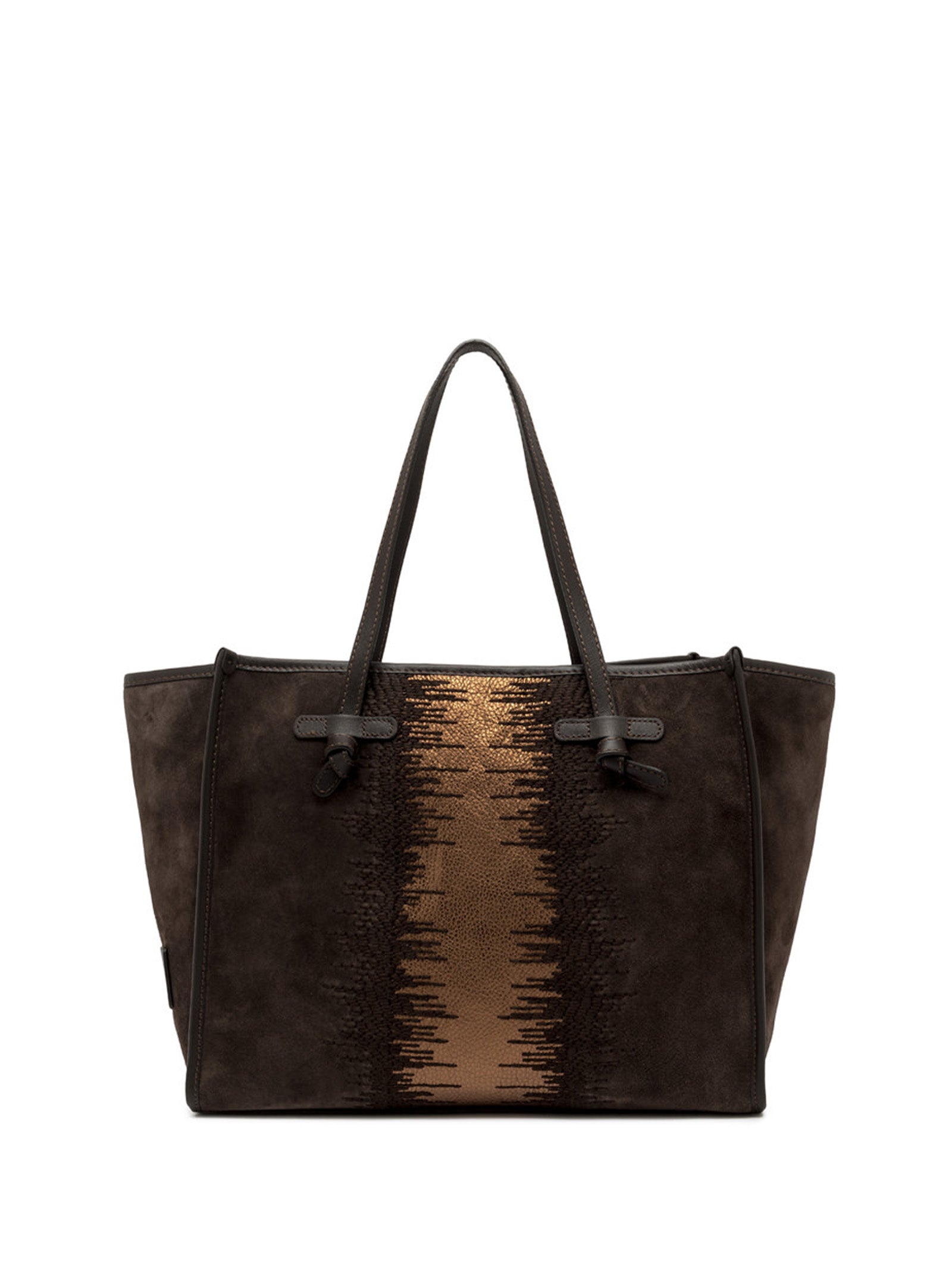 GIANNI CHIARINI Mini Suede Handbag with Magnetic Closure