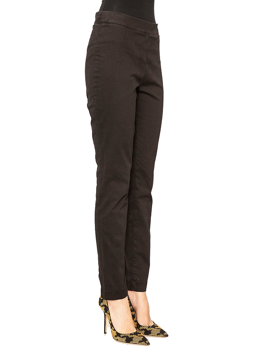 BASICON Satin Stretch Leggings with Lateral Zip Fastening - Women's