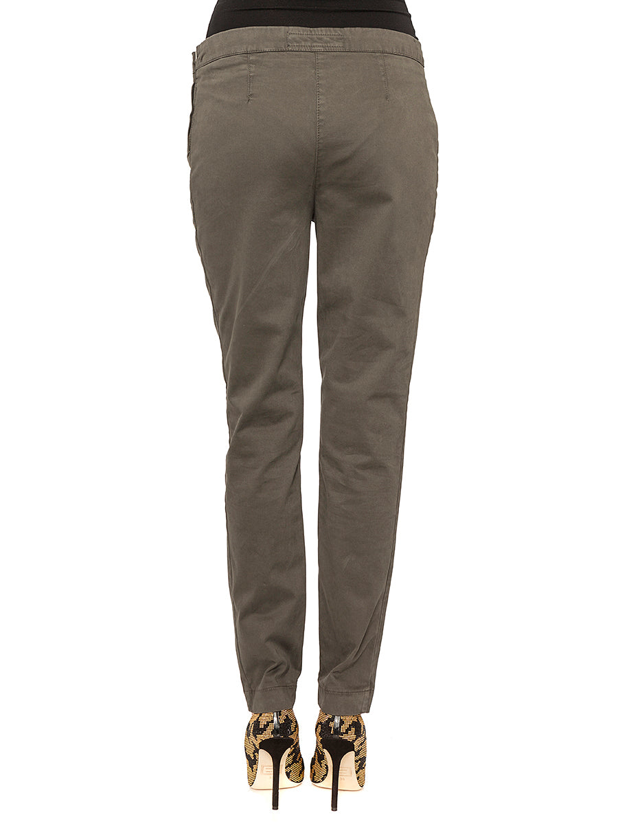 BASICON Women's Stretch Satin Leggings with Lateral Zip Fastening