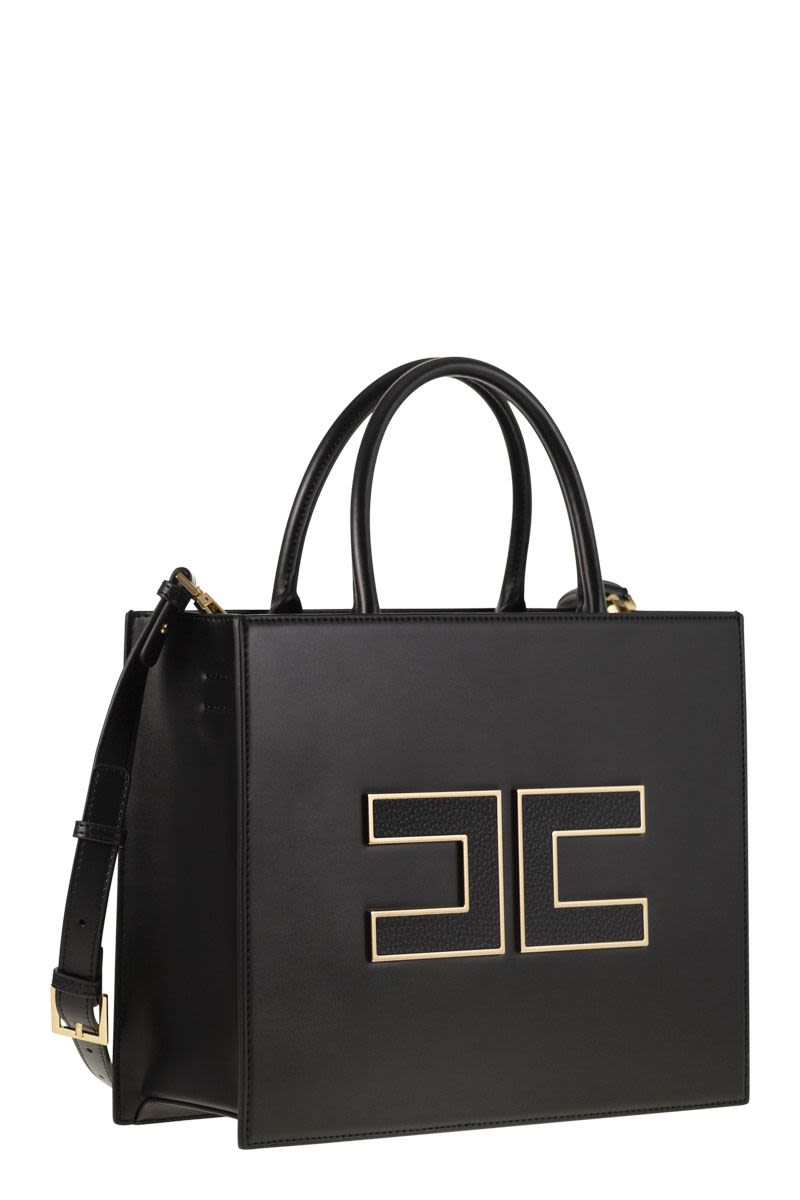 ELISABETTA FRANCHI Large Logo Tote Handbag