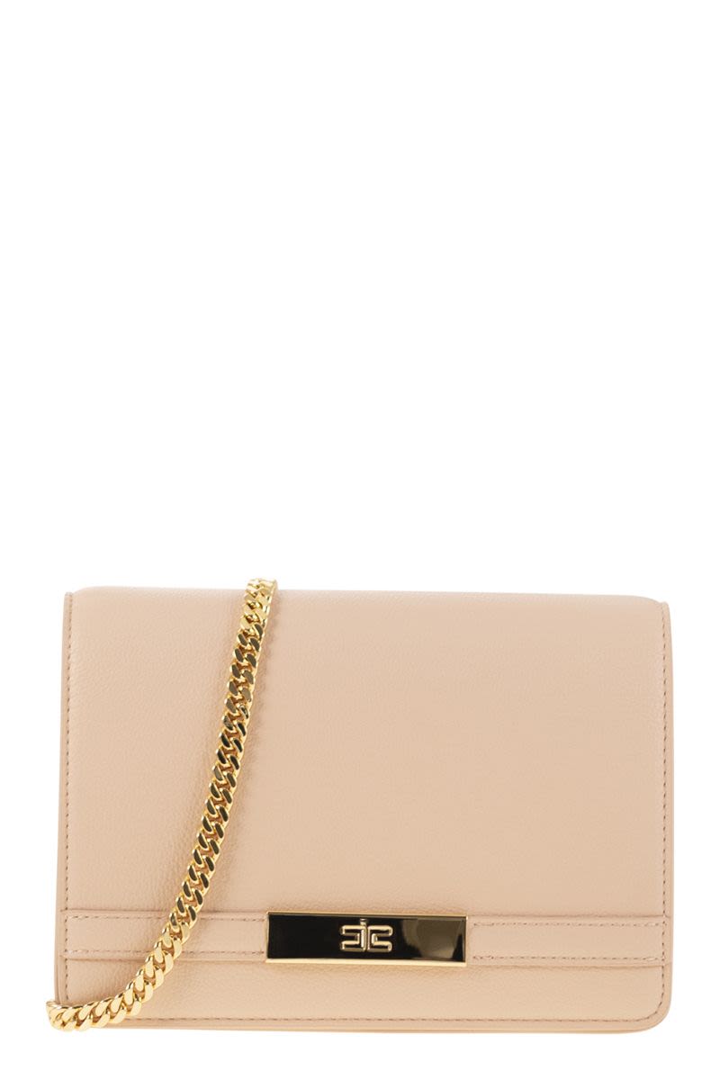 ELISABETTA FRANCHI Mini Shoulder Bag with Gold-Tone Chain