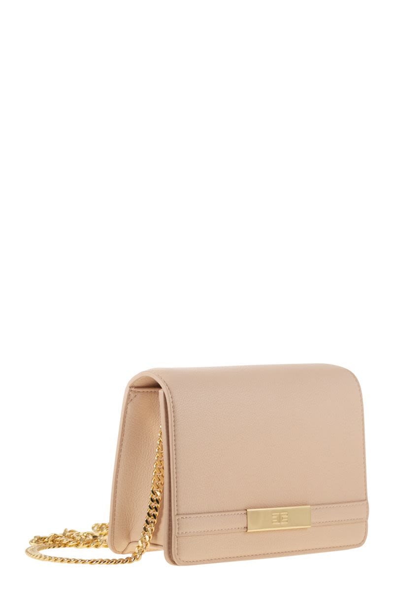 ELISABETTA FRANCHI Mini Shoulder Bag with Gold-Tone Chain
