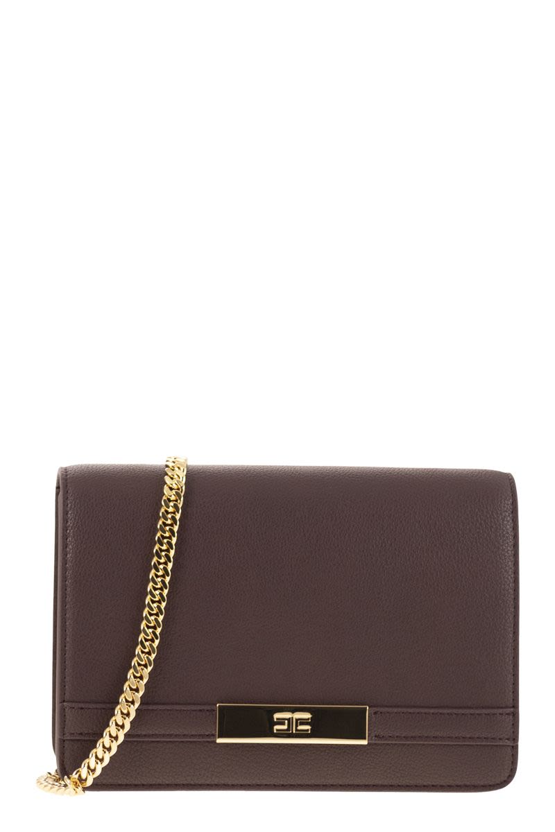 ELISABETTA FRANCHI Mini Shoulder Bag with Gold-Tone Chain