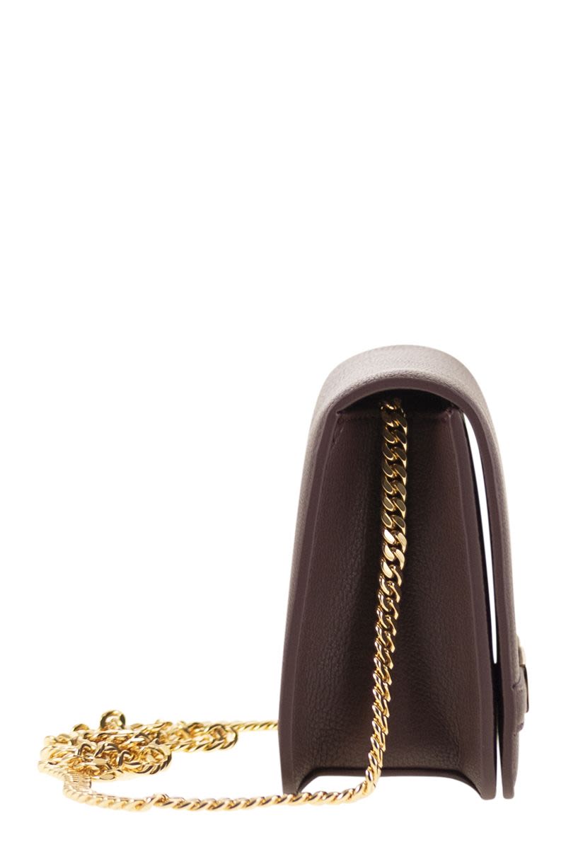 ELISABETTA FRANCHI Mini Shoulder Bag with Gold-Tone Chain