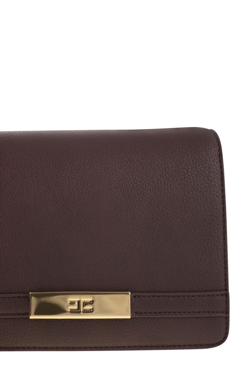 ELISABETTA FRANCHI Mini Shoulder Bag with Gold-Tone Chain