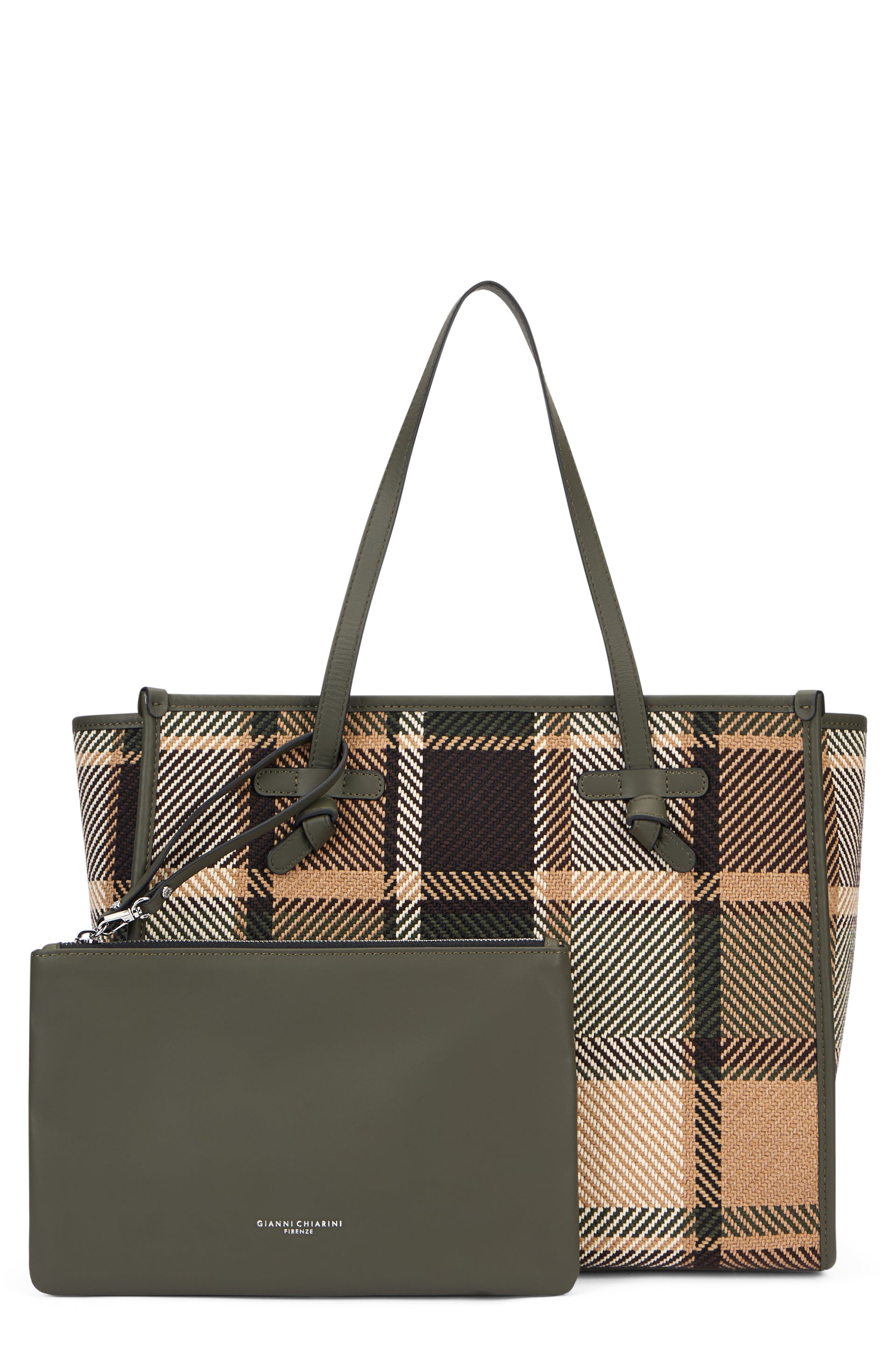 GIANNI CHIARINI Marcella Fabric Tote Handbag - 38 cm x 31 cm x 16 cm