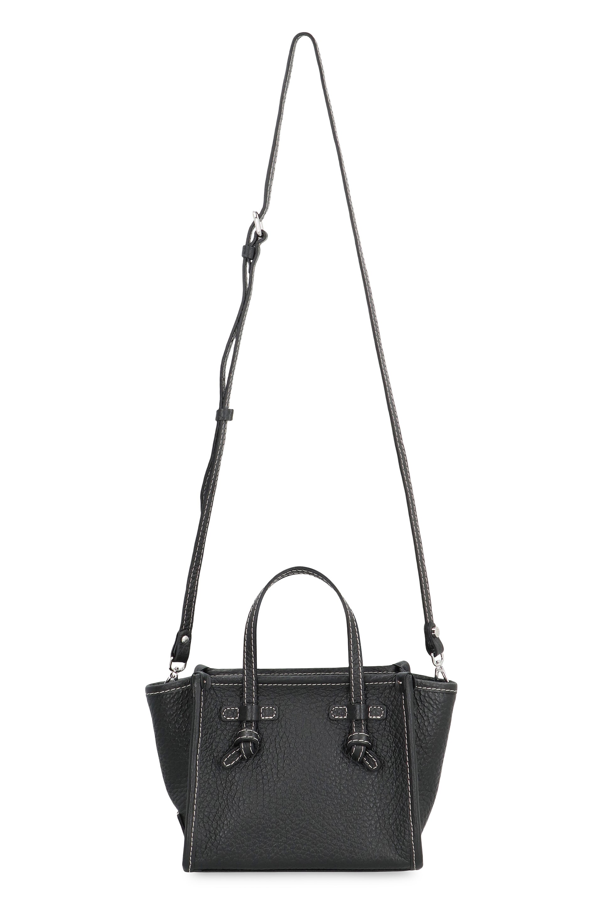 GIANNI CHIARINI Mini Leather Handbag with Adjustable Strap