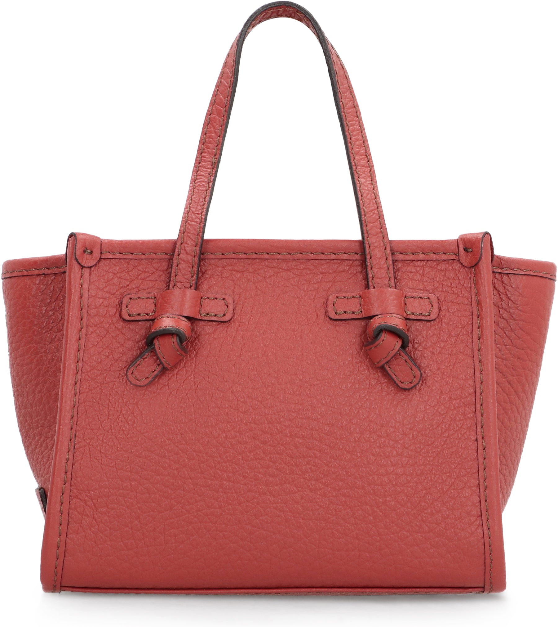 GIANNI CHIARINI Grainy Leather Mini Handbag with Adjustable Strap