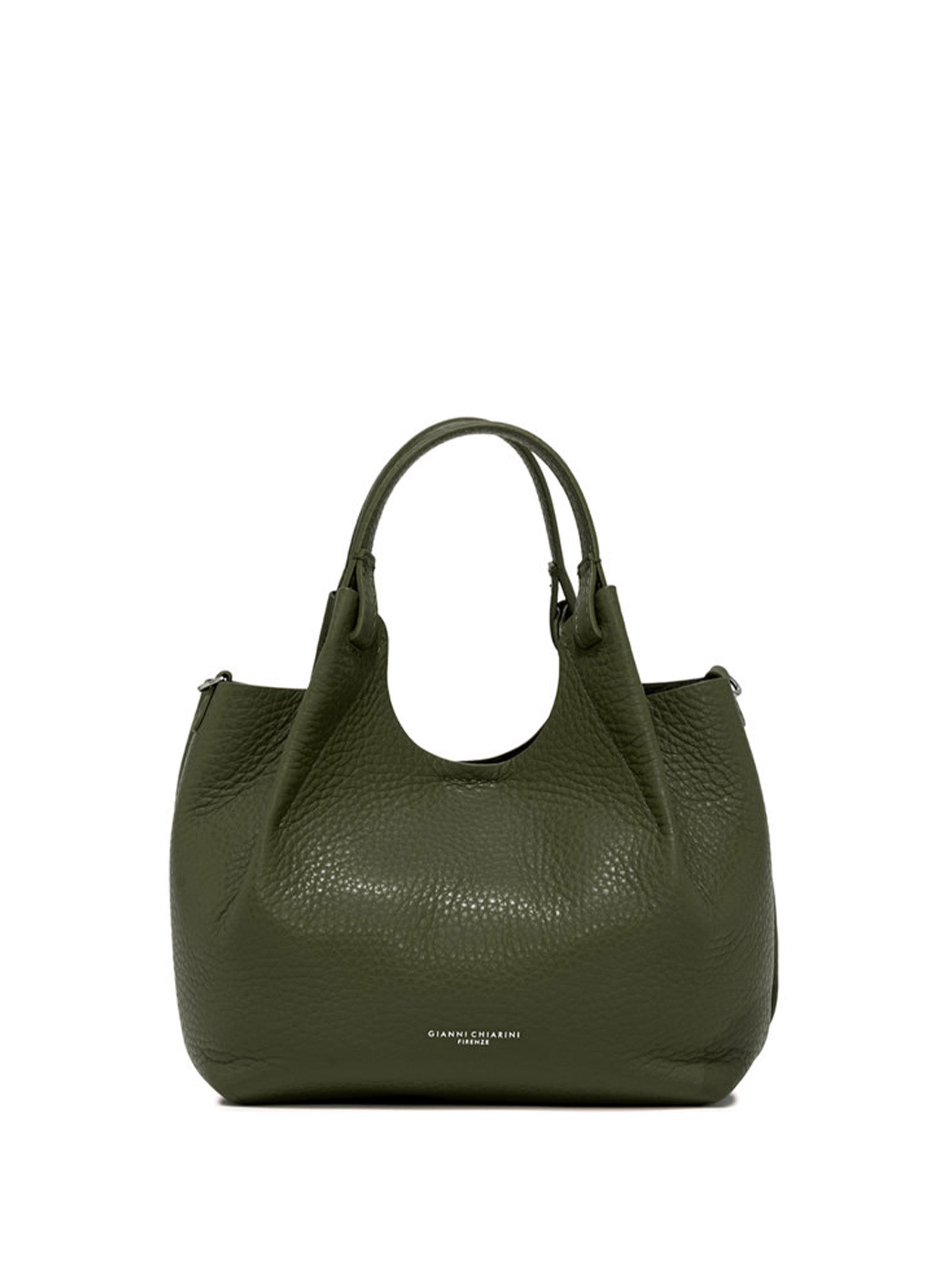 GIANNI CHIARINI Leather Handbag with Removable Shoulder Strap