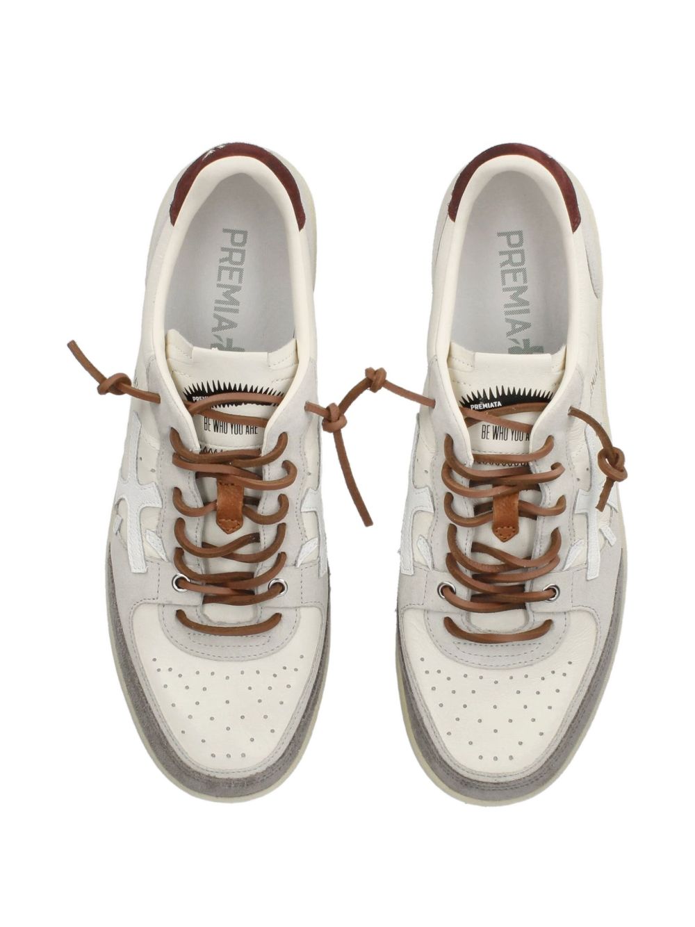 PREMIATA Leather Panel Rubber Sandals for Men