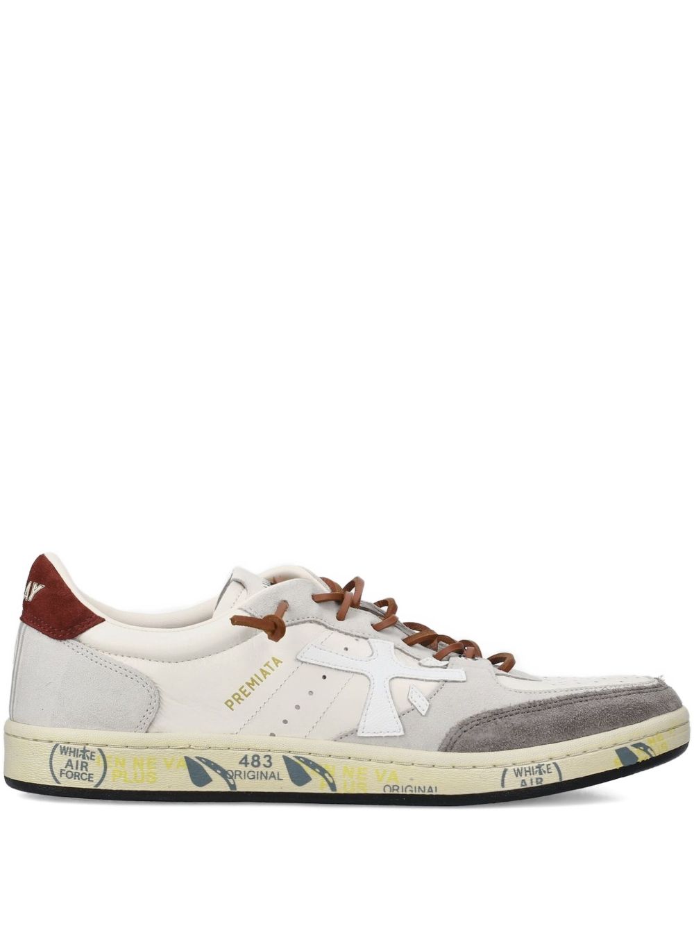 PREMIATA Leather Panel Rubber Sandals for Men