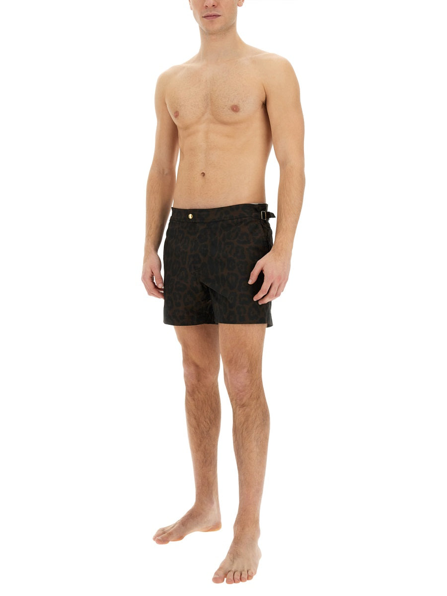 TOM FORD Men's Stylish Swimsuit - Size 48 IT