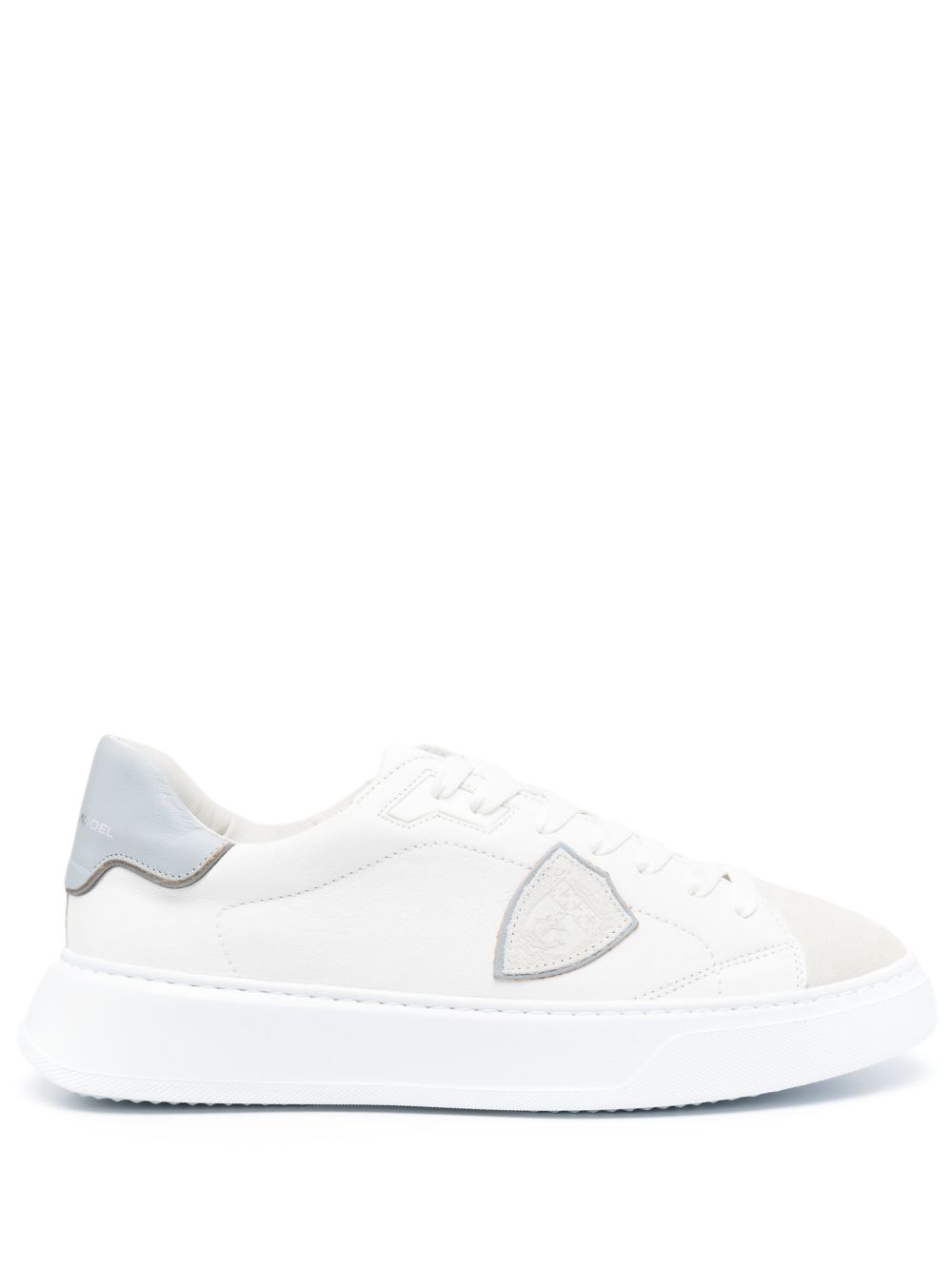 PHILIPPE MODEL PARIS Leather Panelled Design Round Toe Sneakers