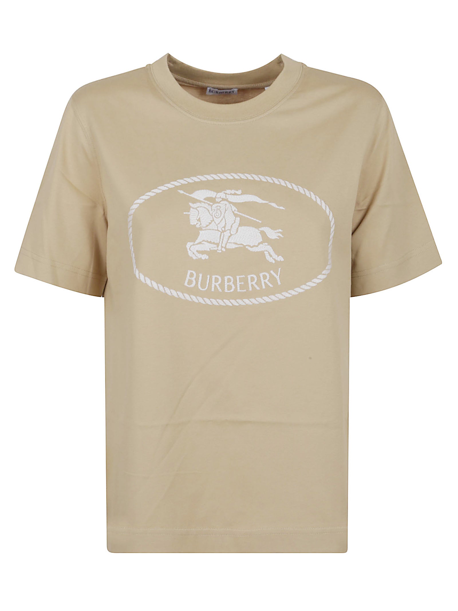 BURBERRY Ribbed Collar Slim Fit T-Shirt