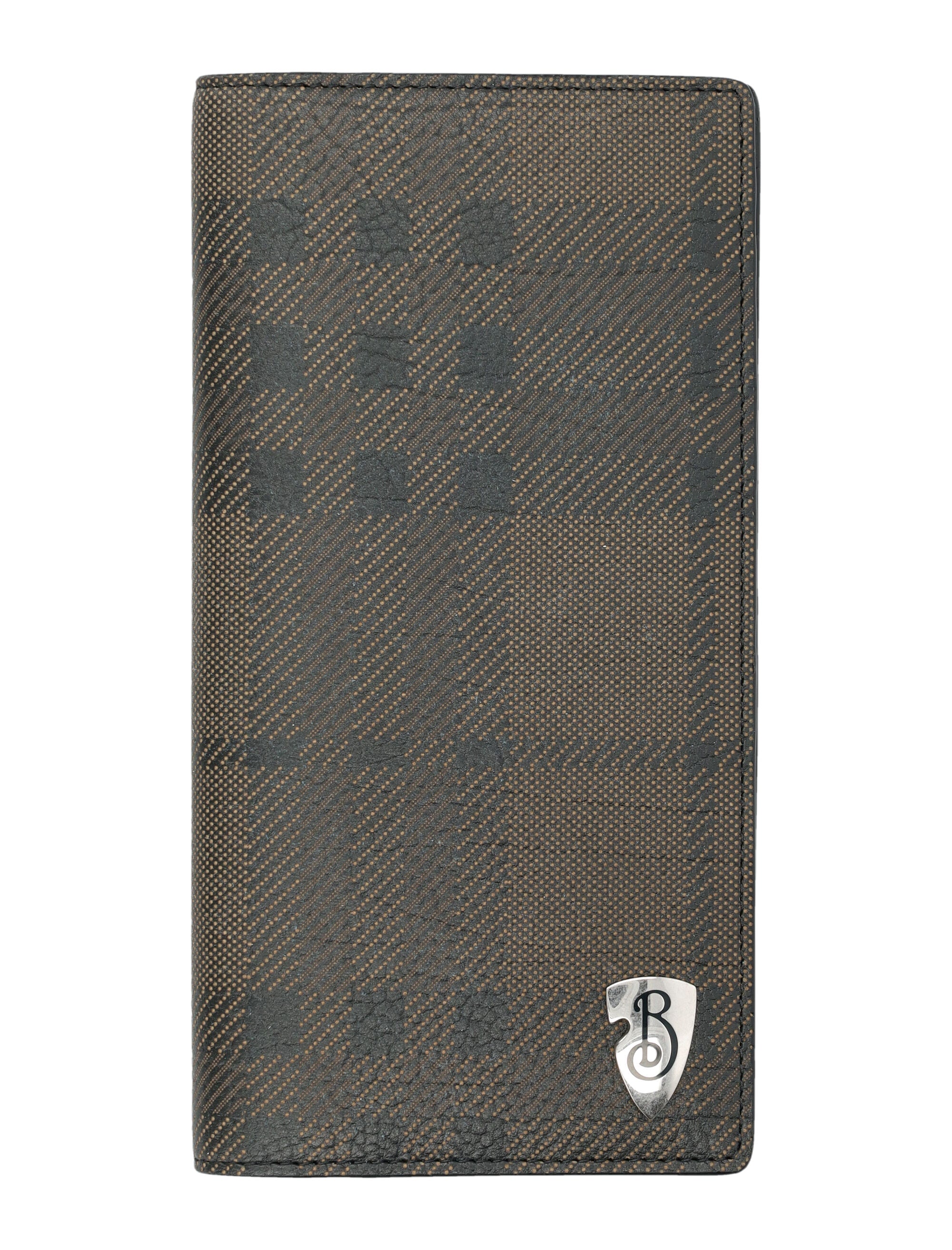 BURBERRY B Shield Continental Wallet - 19 cm x 9.5 cm