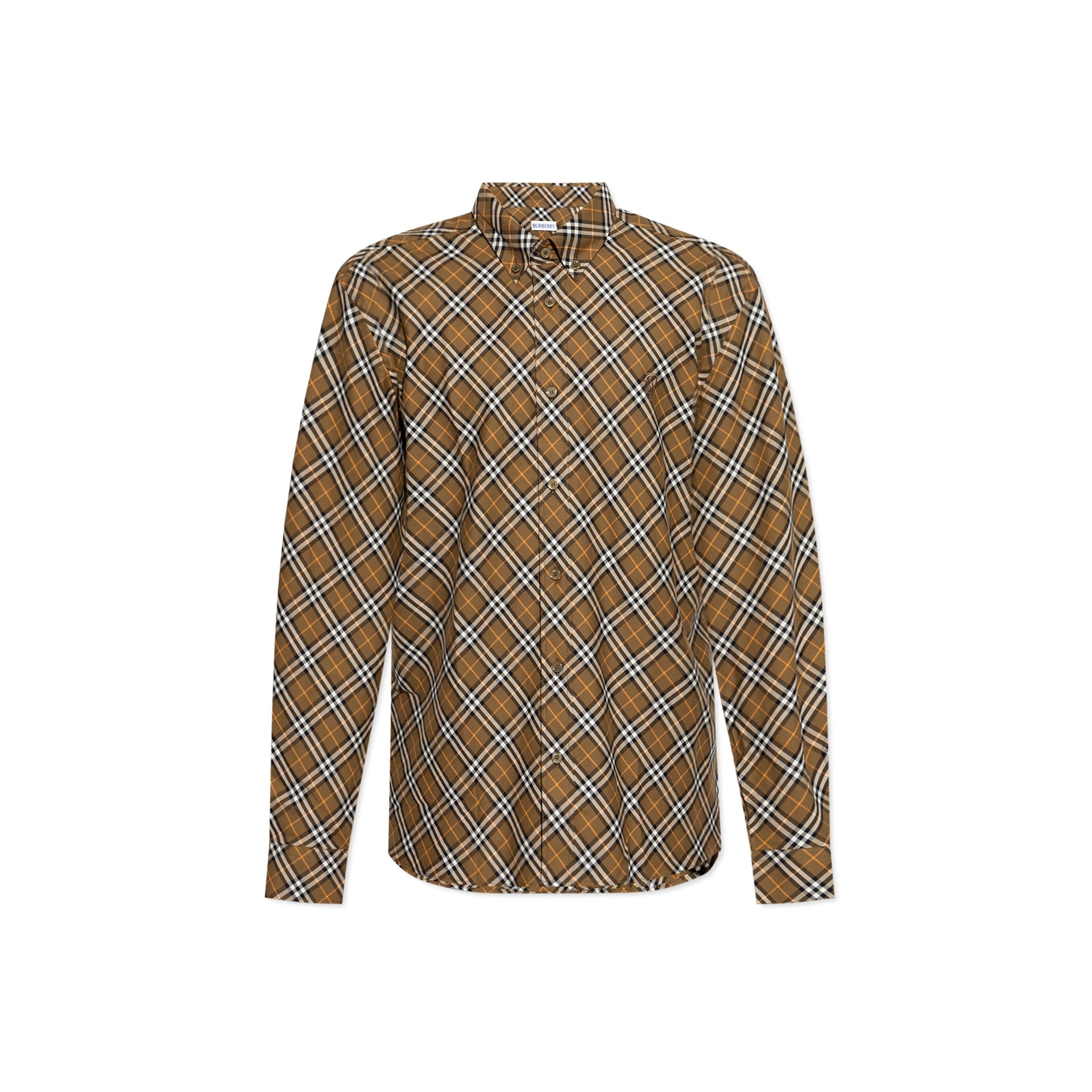 BURBERRY Cotton Checkered Design Shirt for Men