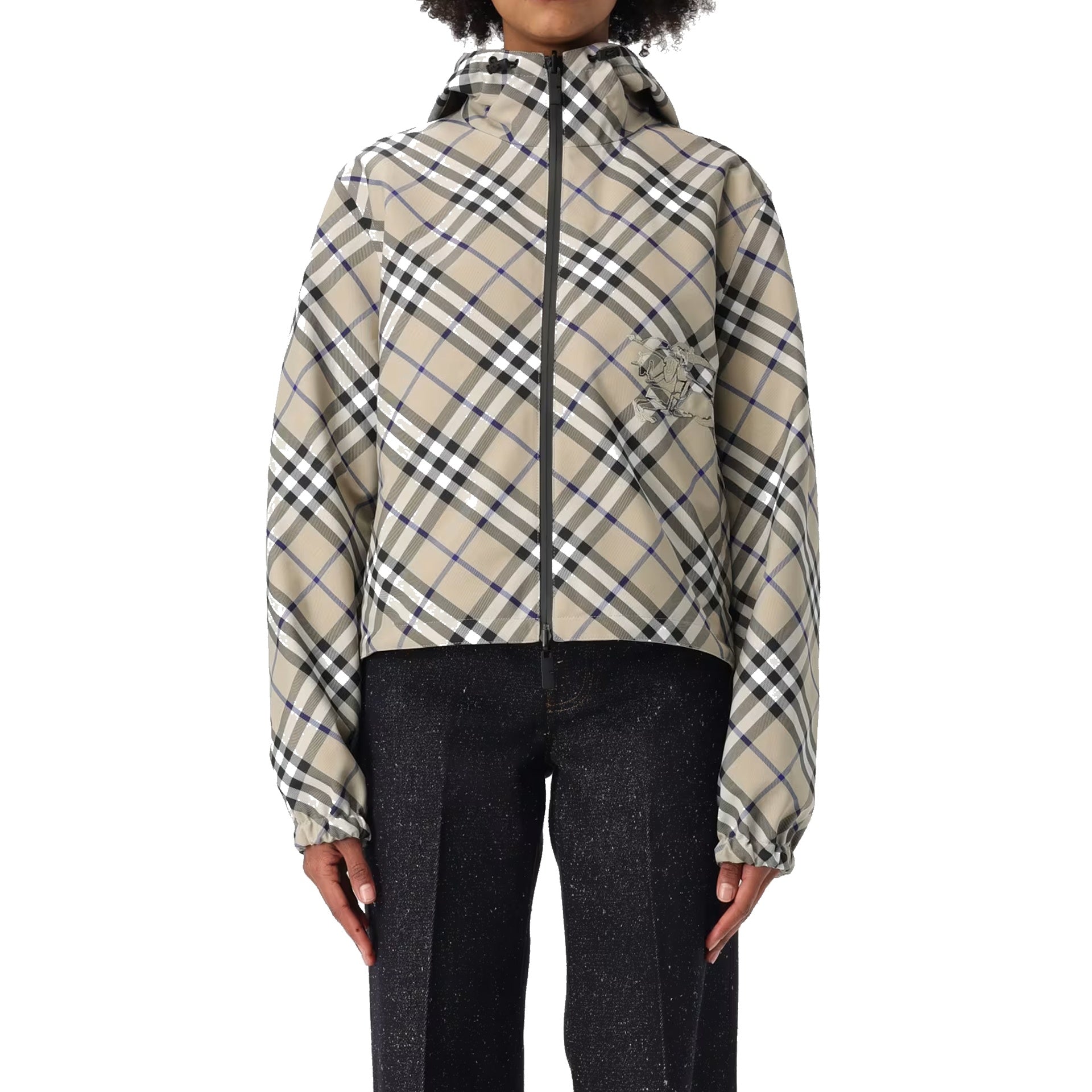 BURBERRY Reversible Cropped Jacket for Women
