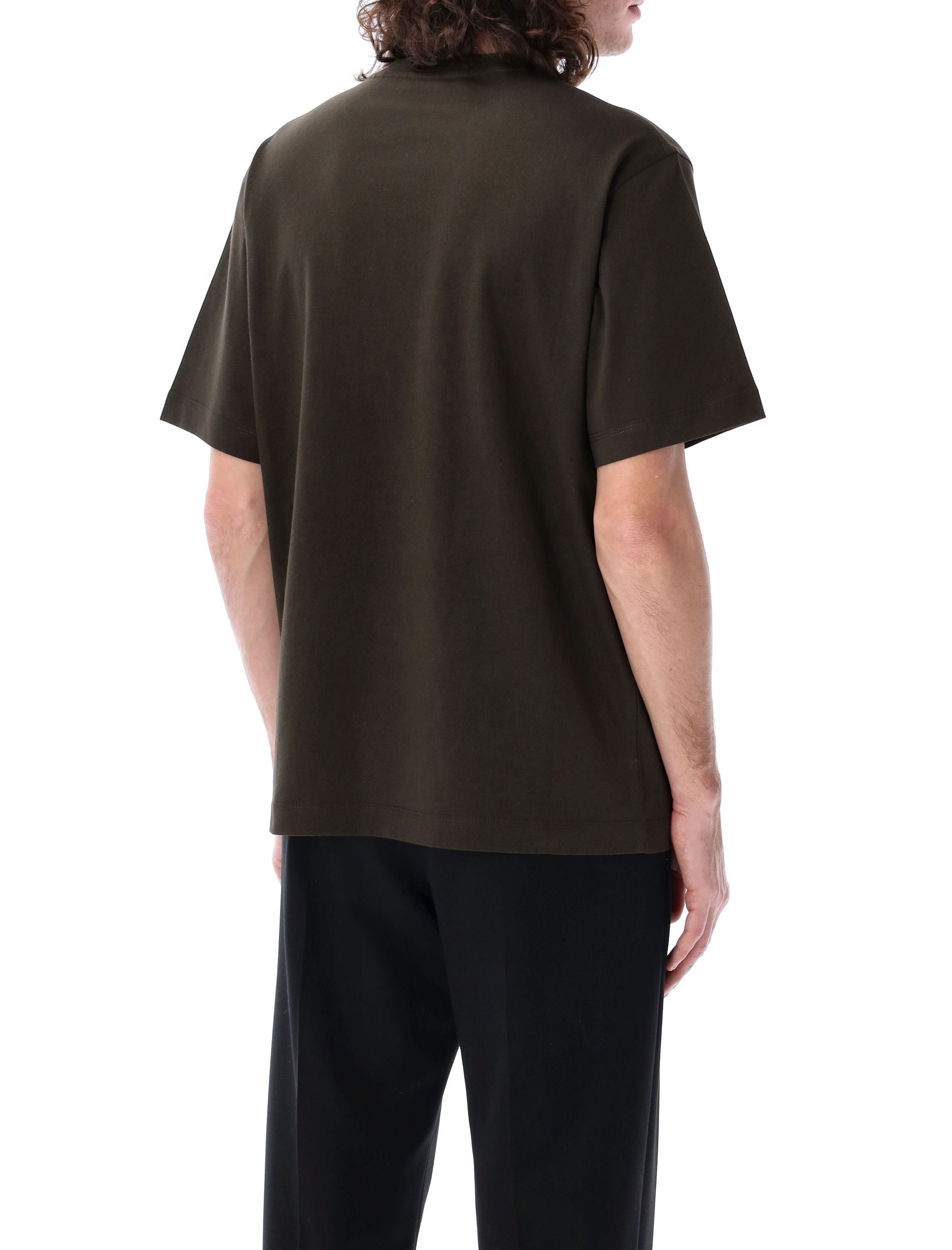 BURBERRY Cotton T-Shirt with Equestrian Knight Design - Regular Fit