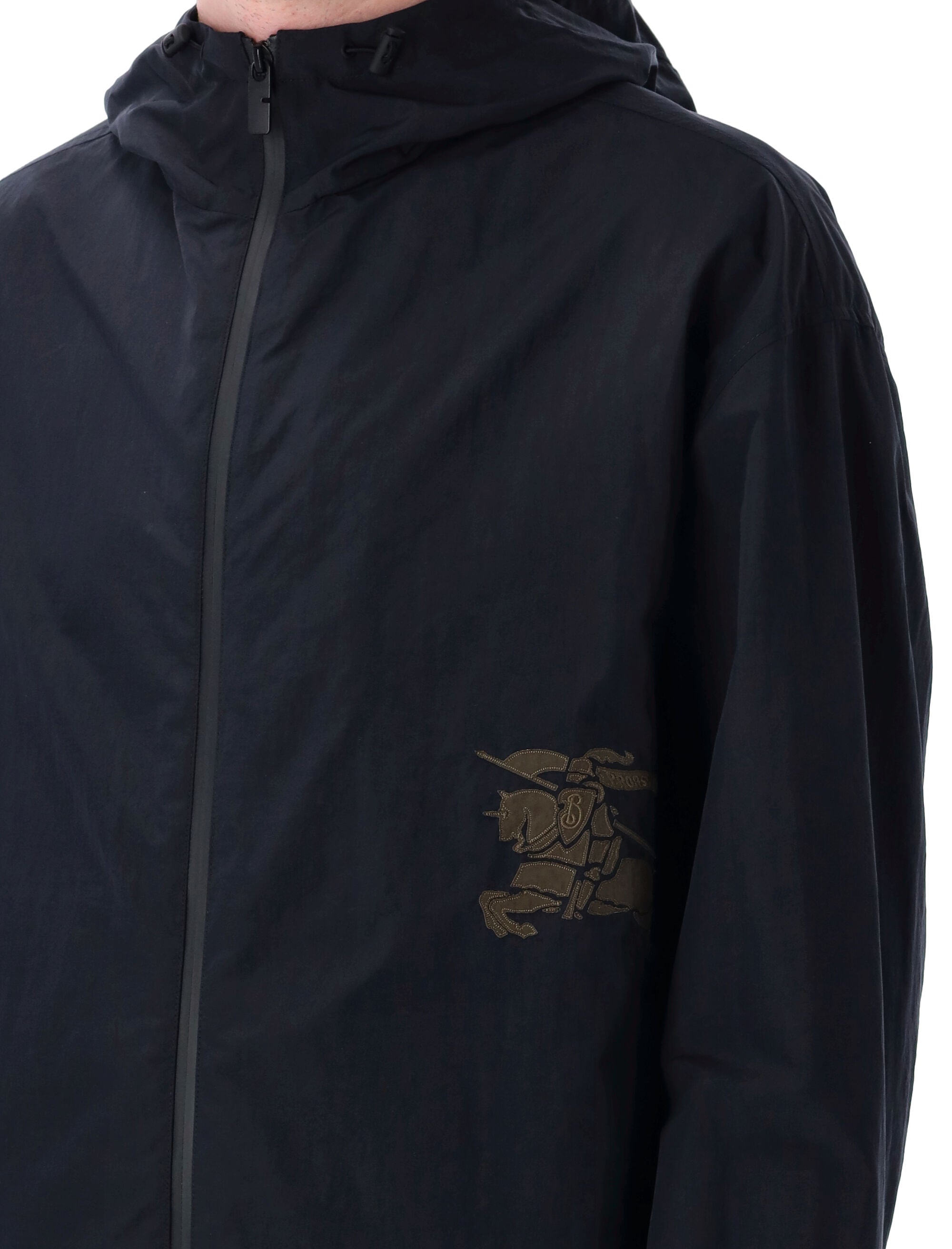 BURBERRY Oversized Hooded Jacket - Size L