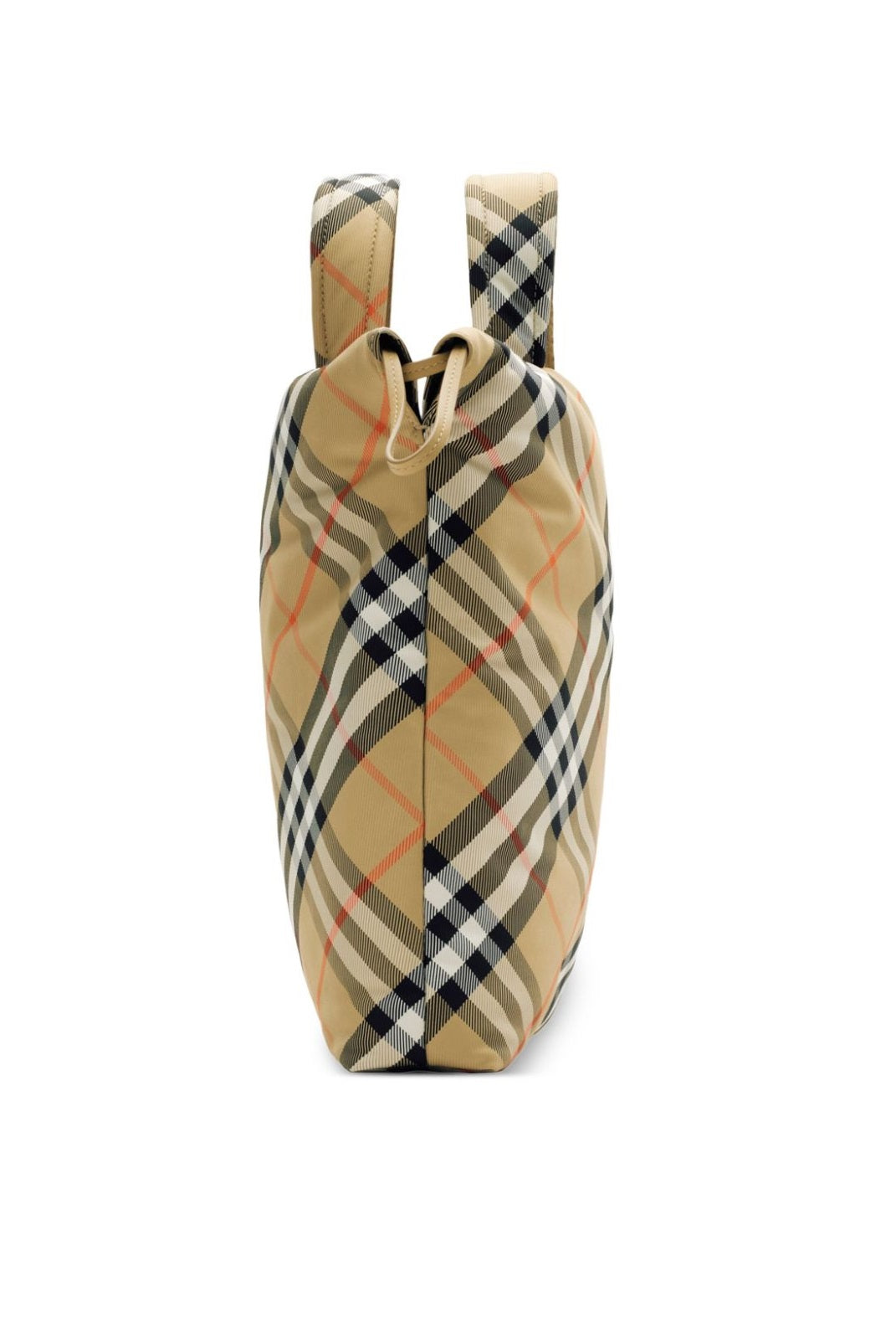 BURBERRY KIDS Mini Drawstring Check Tote Handbag