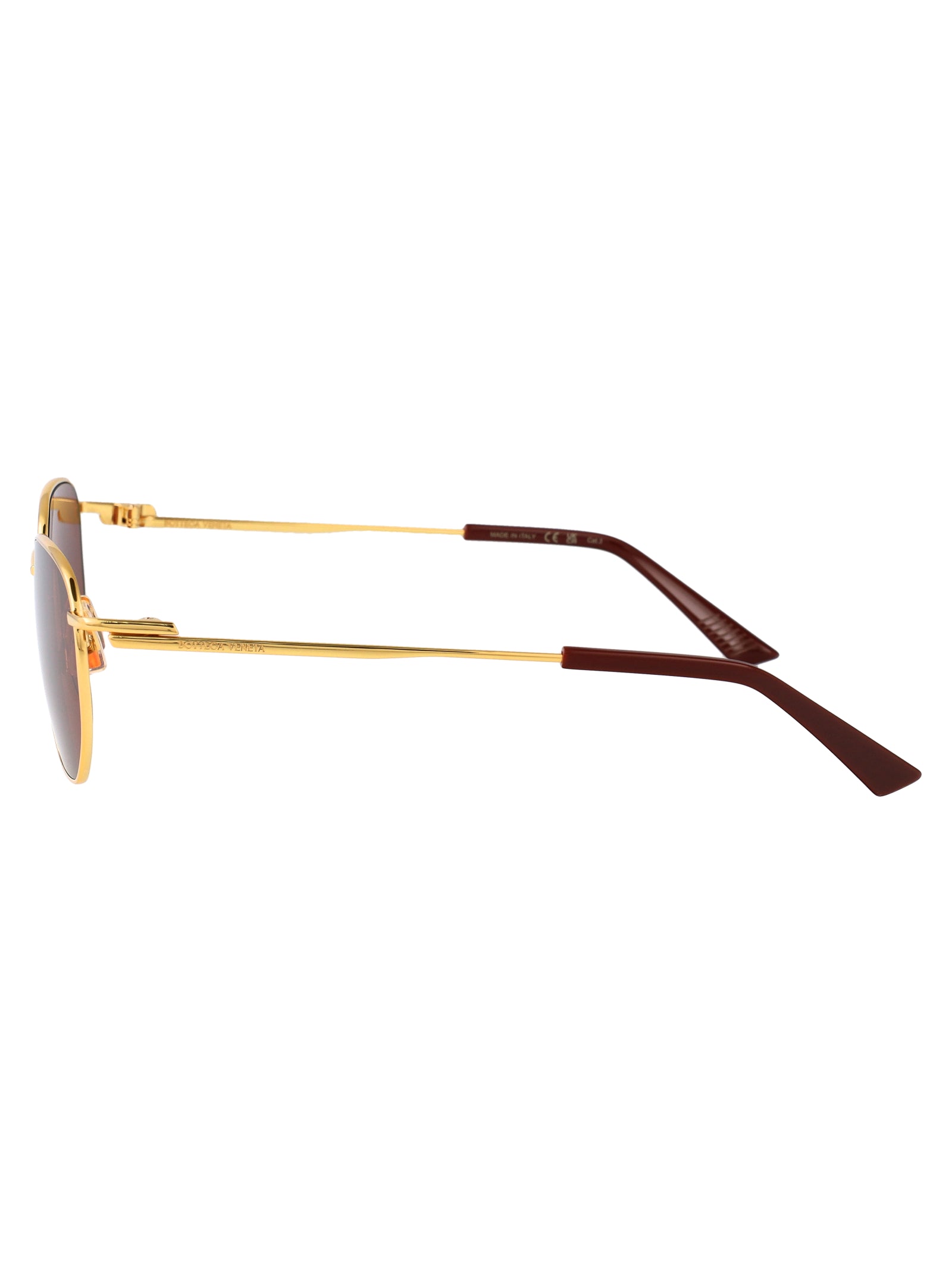 BOTTEGA VENETA Metallic Gold Sunglasses