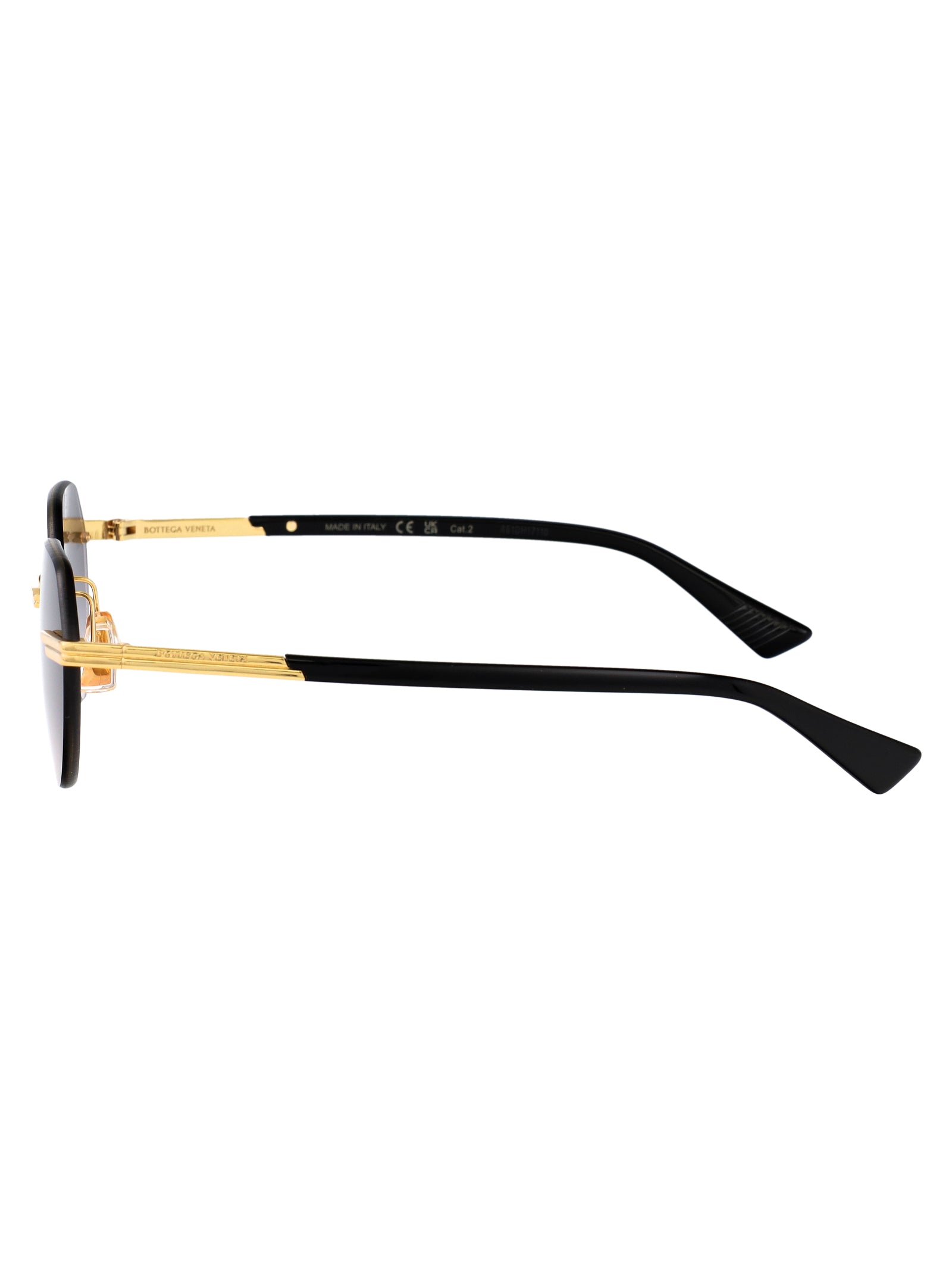 BOTTEGA VENETA Metallic Gold Sunglasses for Women