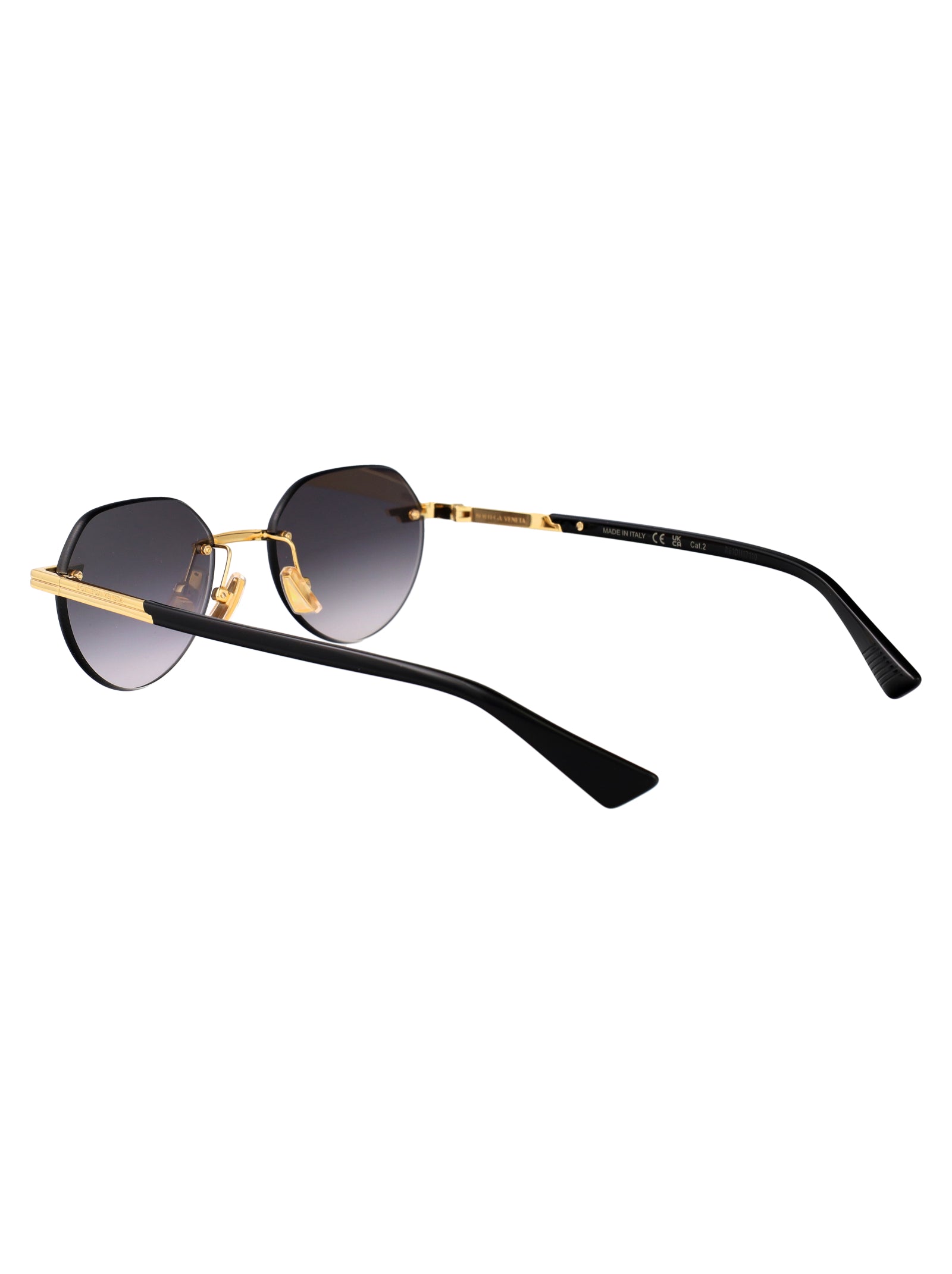 BOTTEGA VENETA Metallic Gold Sunglasses for Women