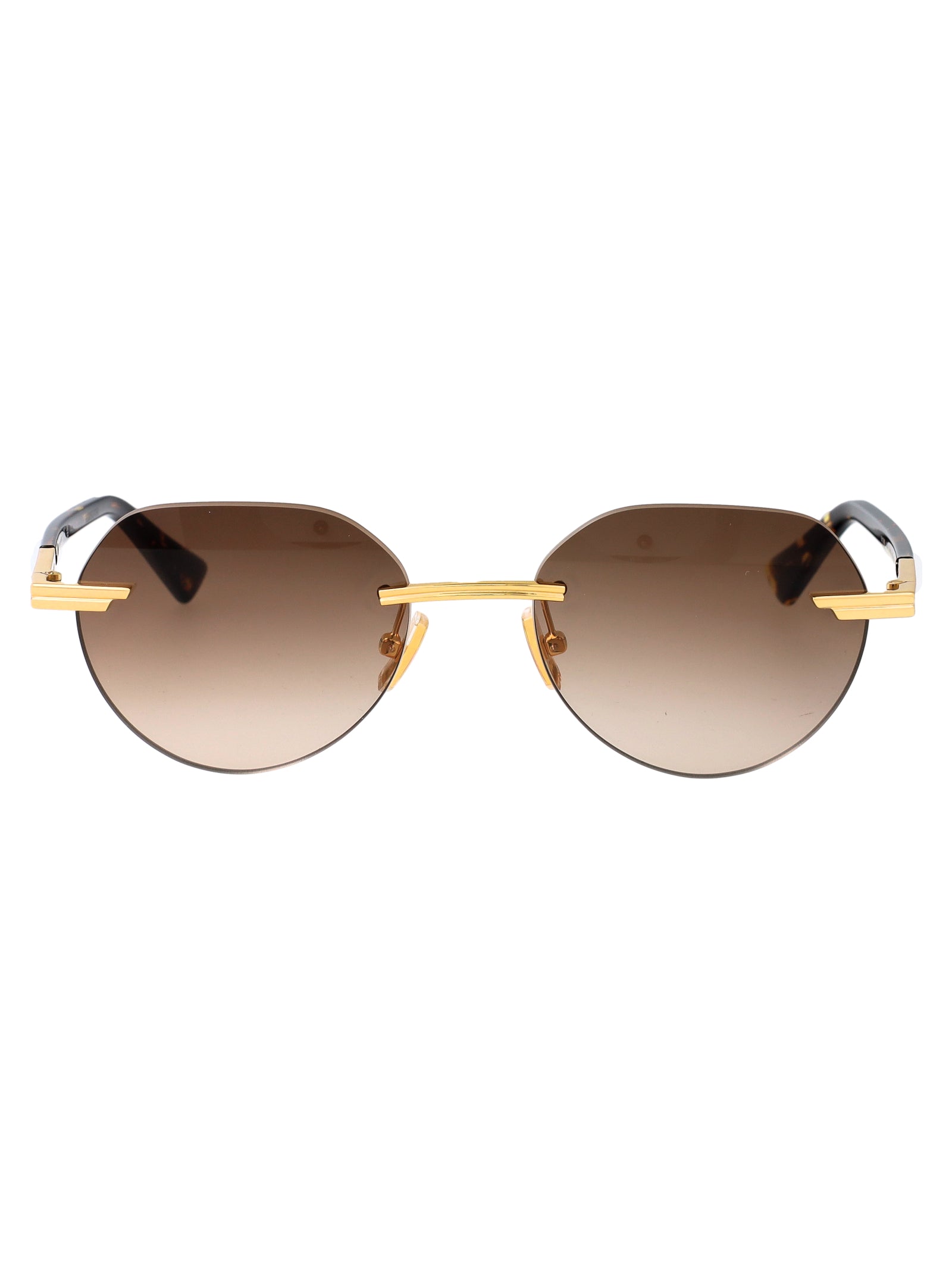 BOTTEGA VENETA Gold Metal Sunglasses