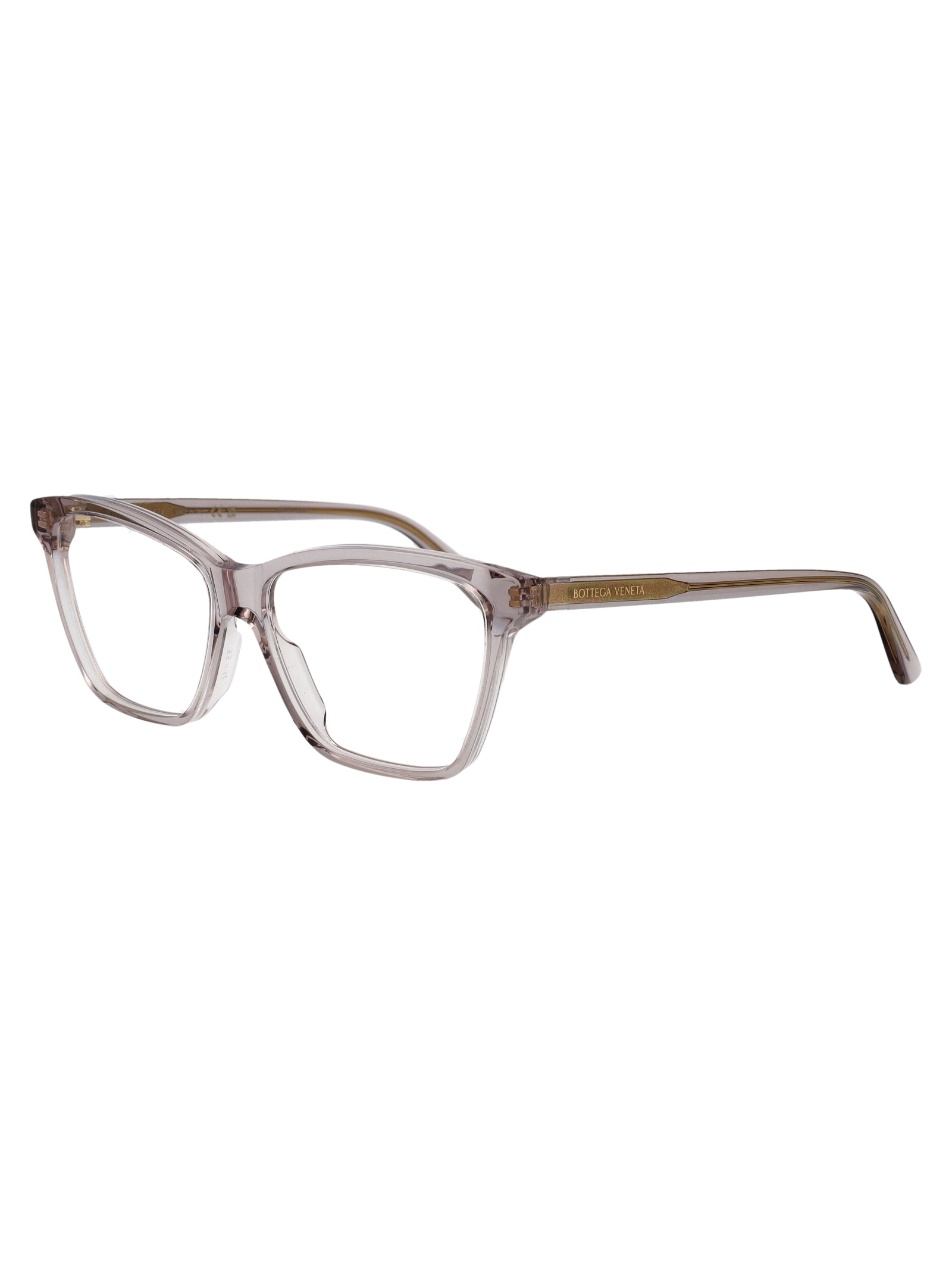 BOTTEGA VENETA Transparent Recycled Acetate Optical Glasses for Women