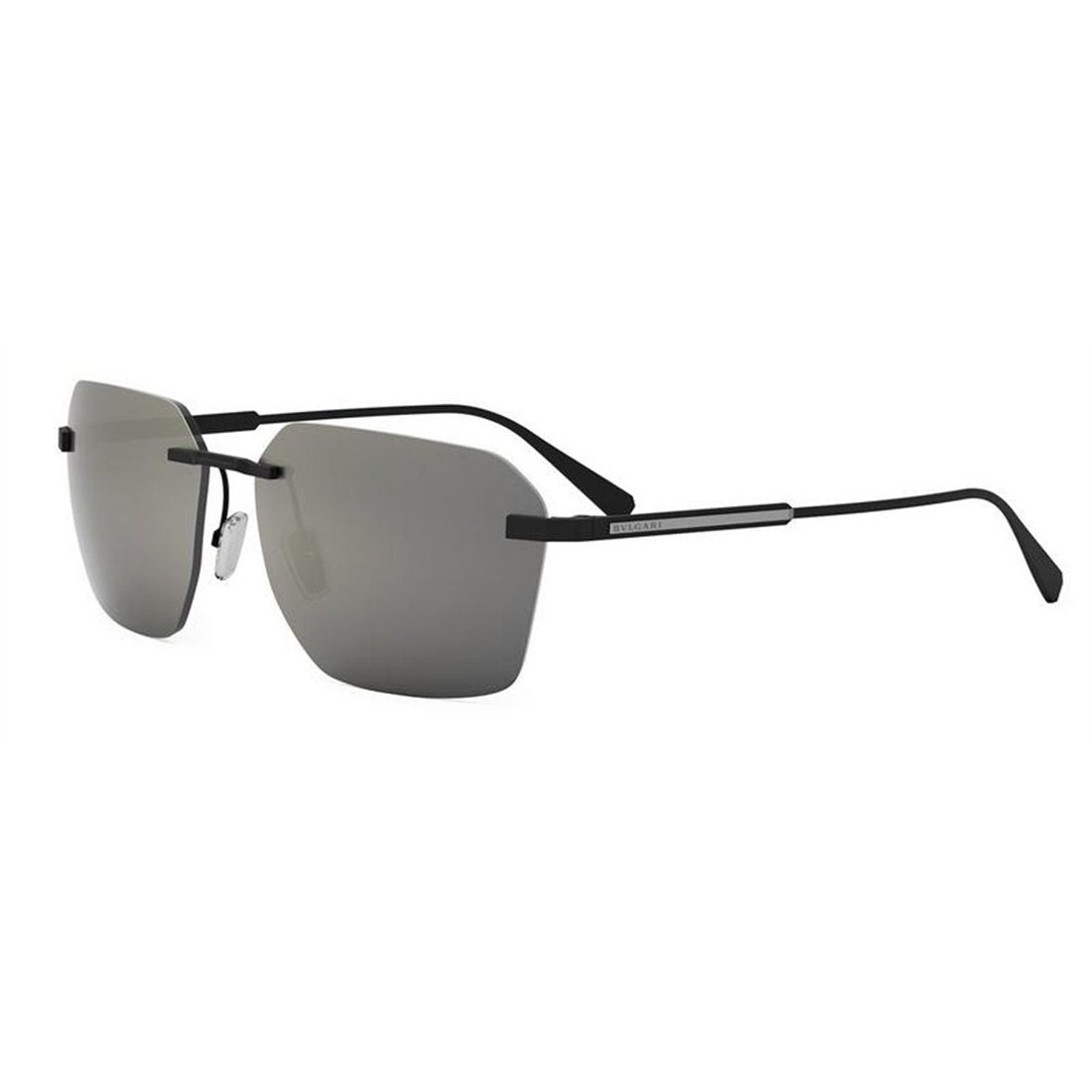 BVLGARI Octagonal Men's Titanium Sunglasses