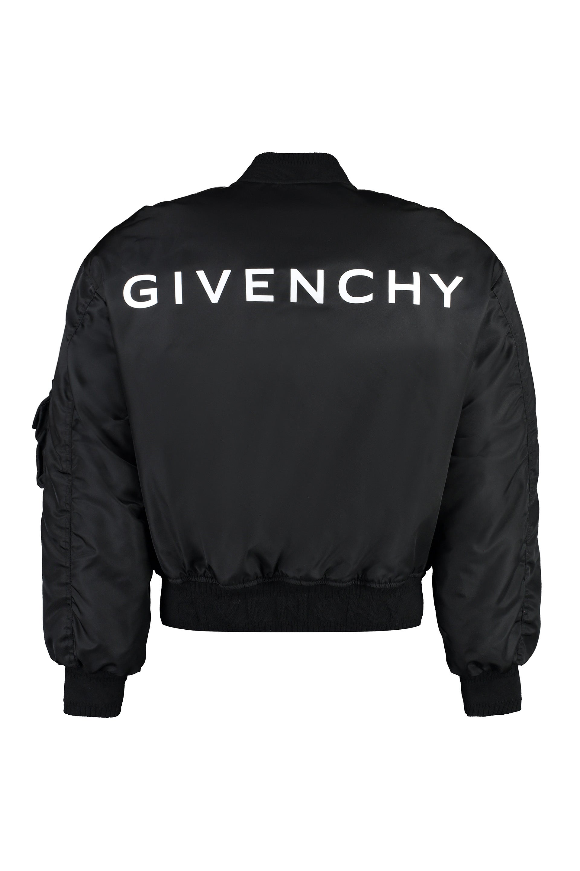 GIVENCHY Lightweight Logo Nylon Bomber Jacket