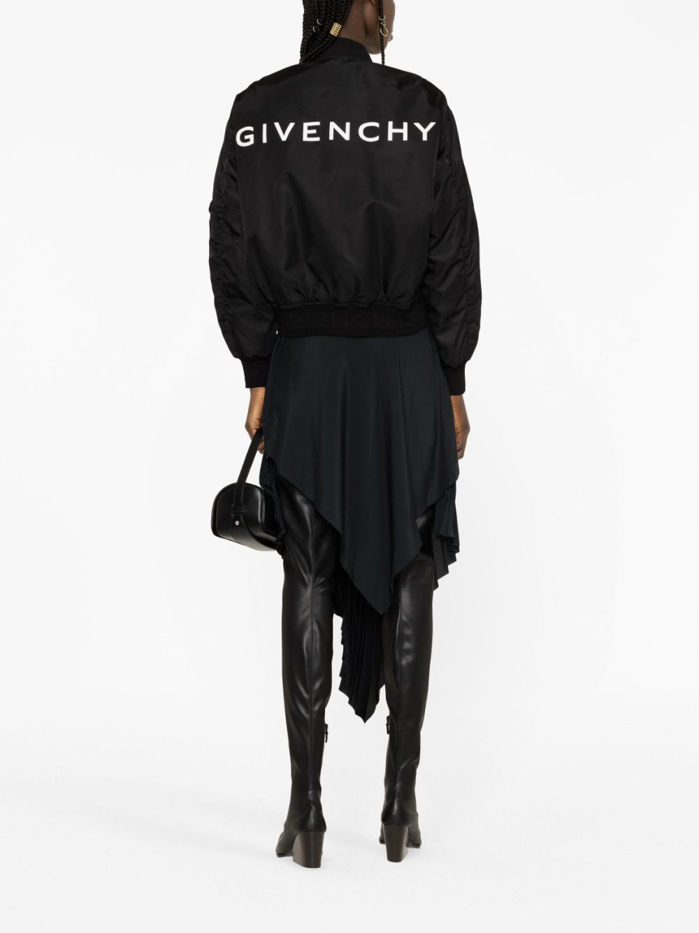 GIVENCHY Lightweight Logo Nylon Bomber Jacket