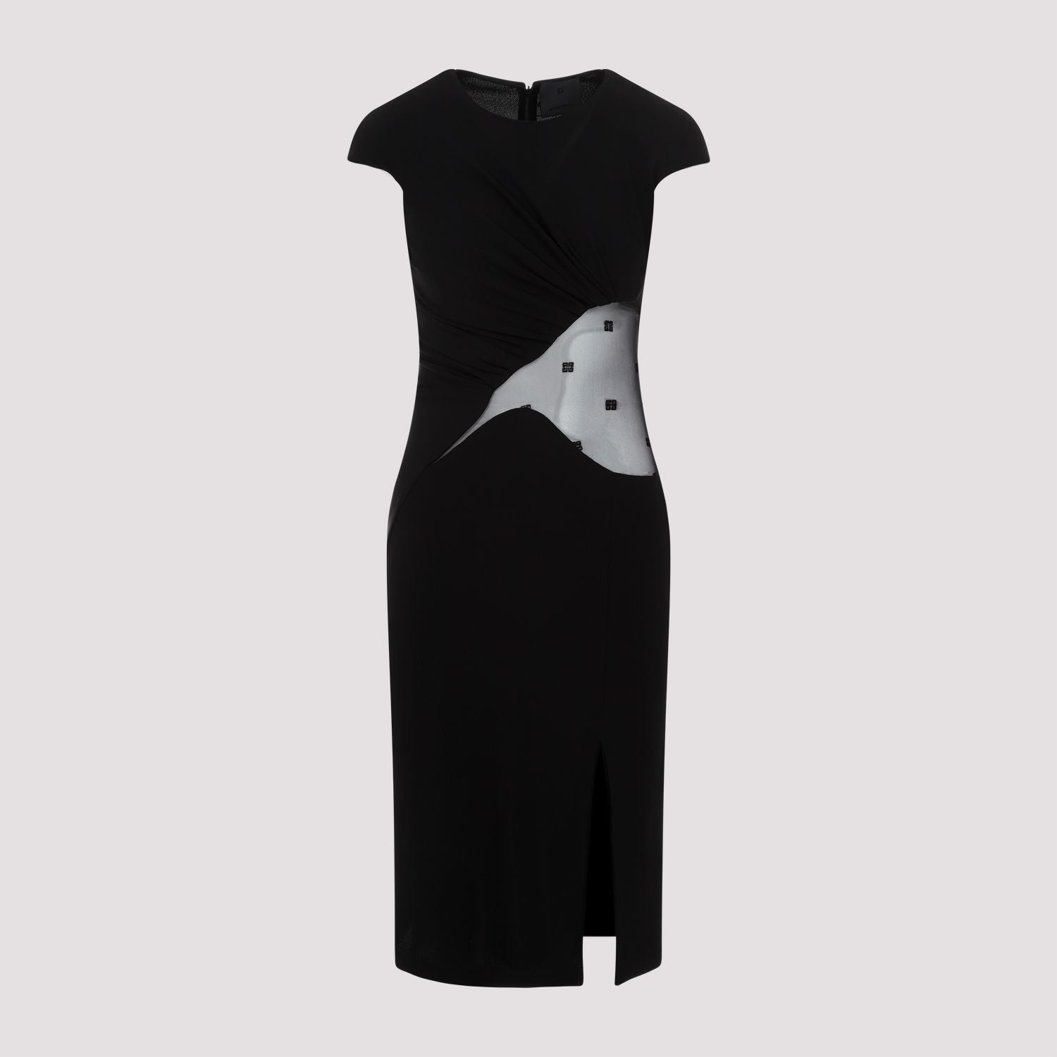 GIVENCHY Mini Crepe and Tulle Dress - Size 40 IT