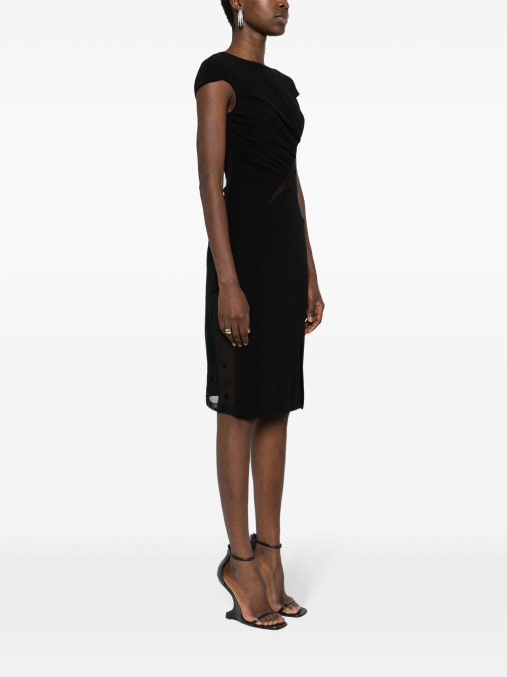 GIVENCHY Mini Crepe and Tulle Dress - Size 40 IT