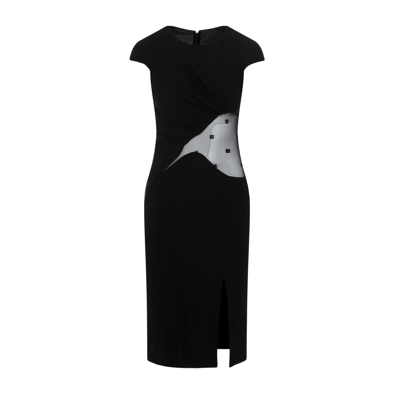 GIVENCHY Mini Crepe and Tulle Dress - Size 40 IT
