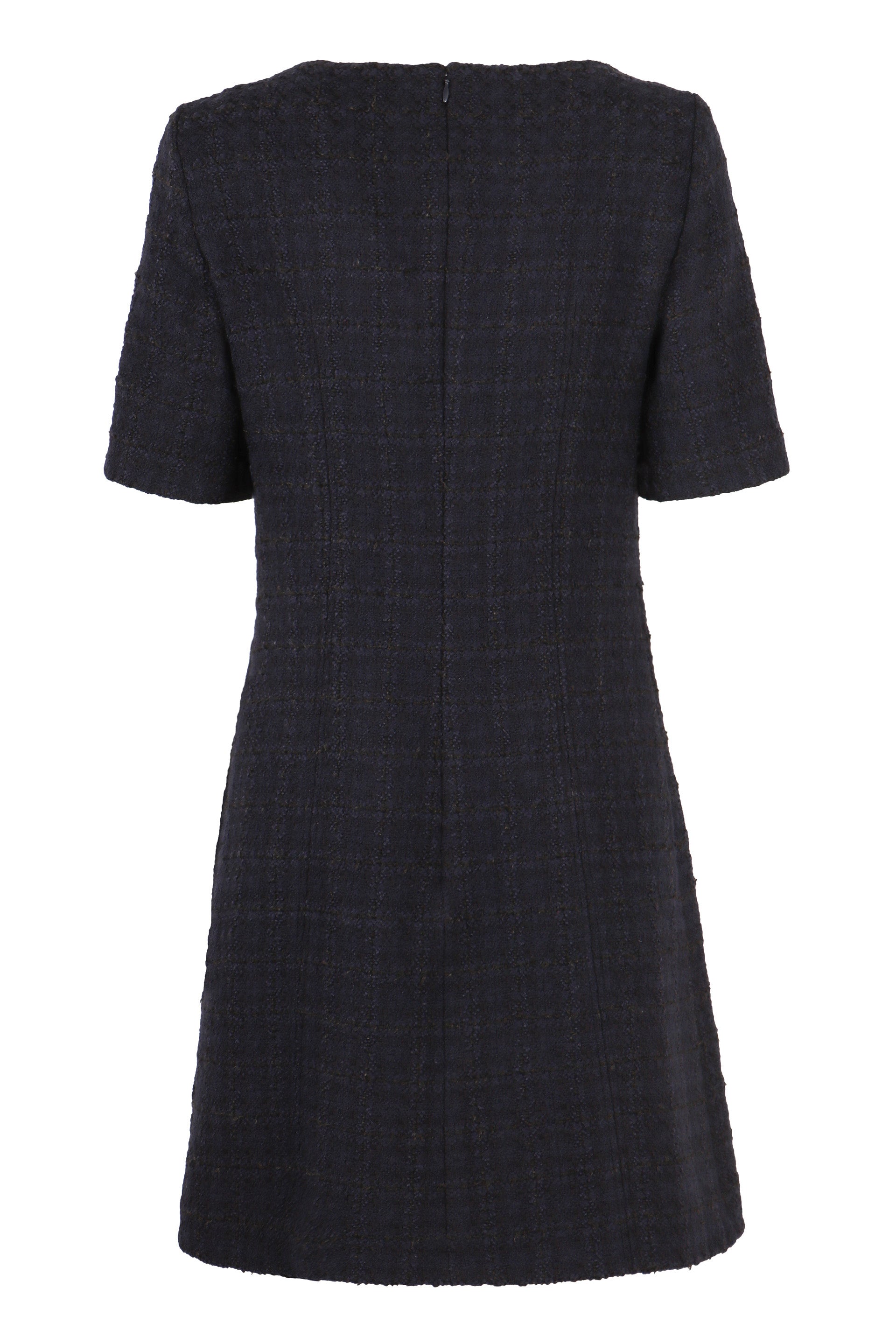 GIVENCHY Wool Blend Tweed Dress with Embellished Buttons