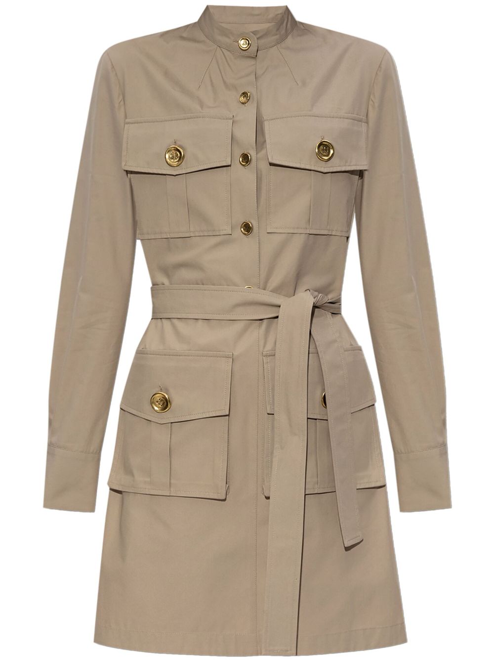 GIVENCHY Military Dress with Golden Buttons - Women's Mini Style