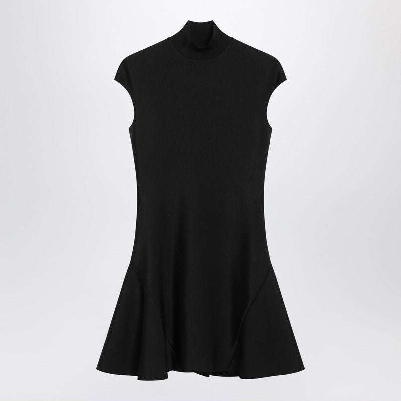 GIVENCHY Mini Knit Short Dress with High Neck