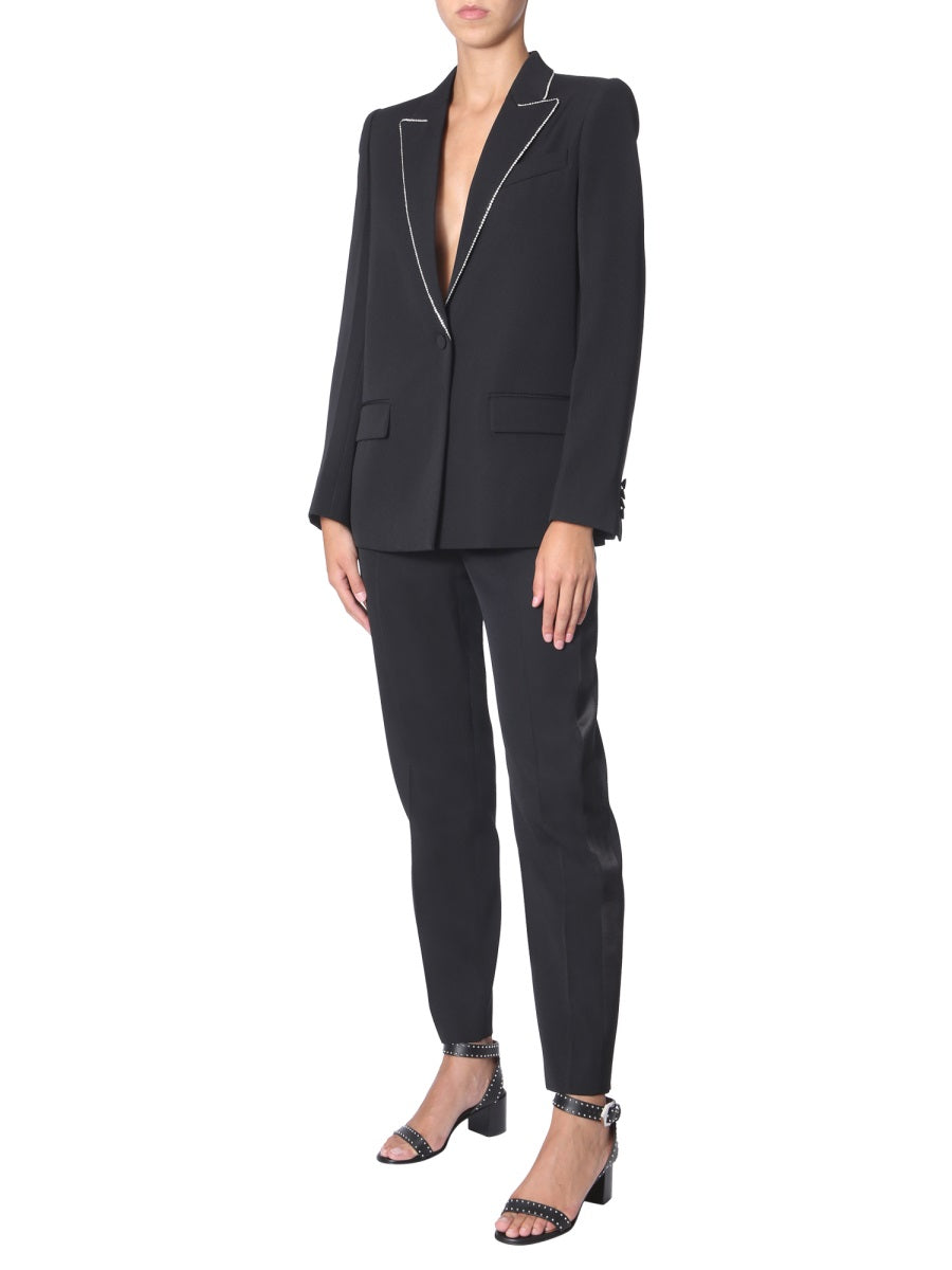 GIVENCHY Elegant Wool Blazer with Strass Details