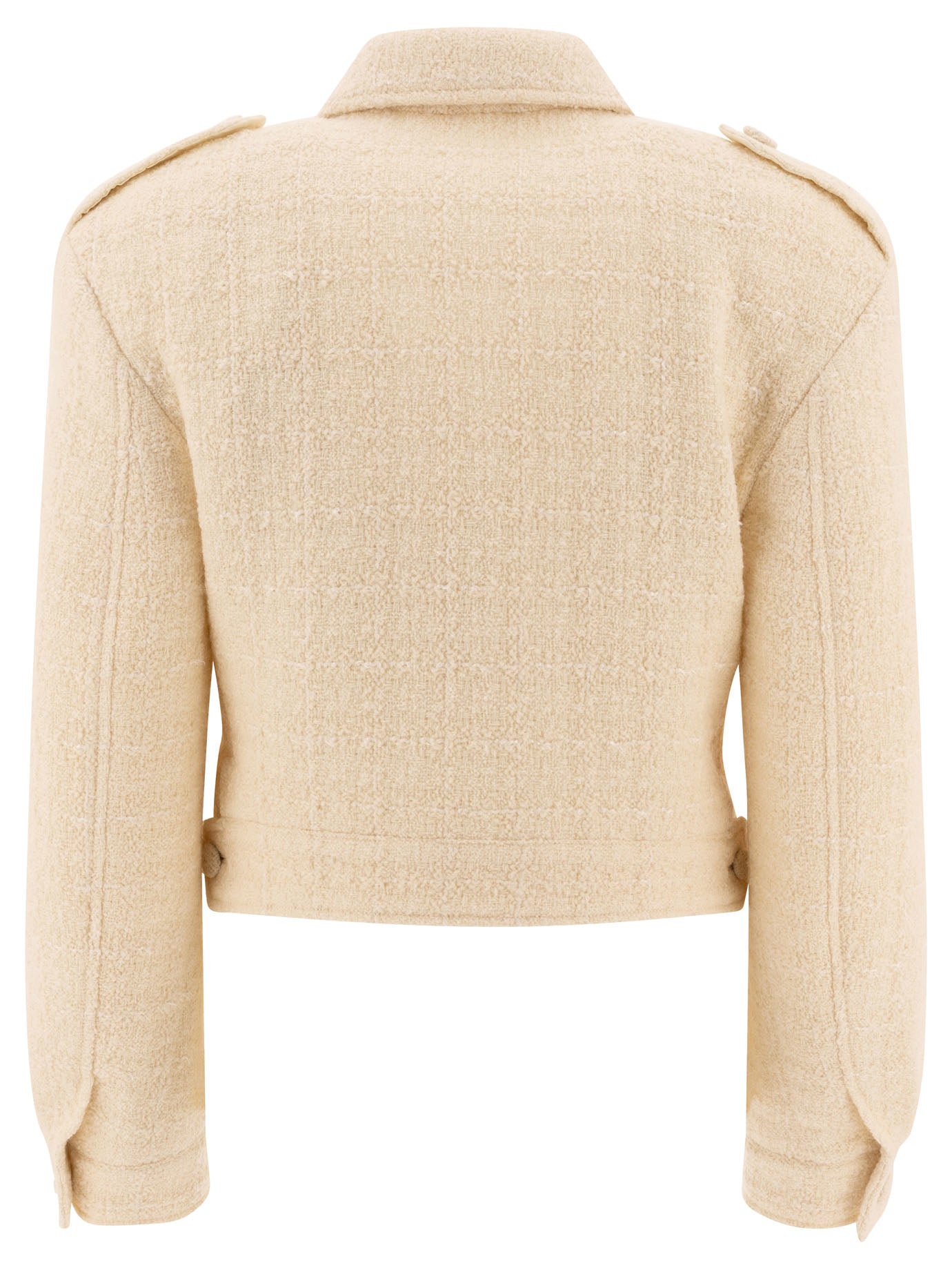 GIVENCHY Mini Short Tweed Jacket with 4G Detail