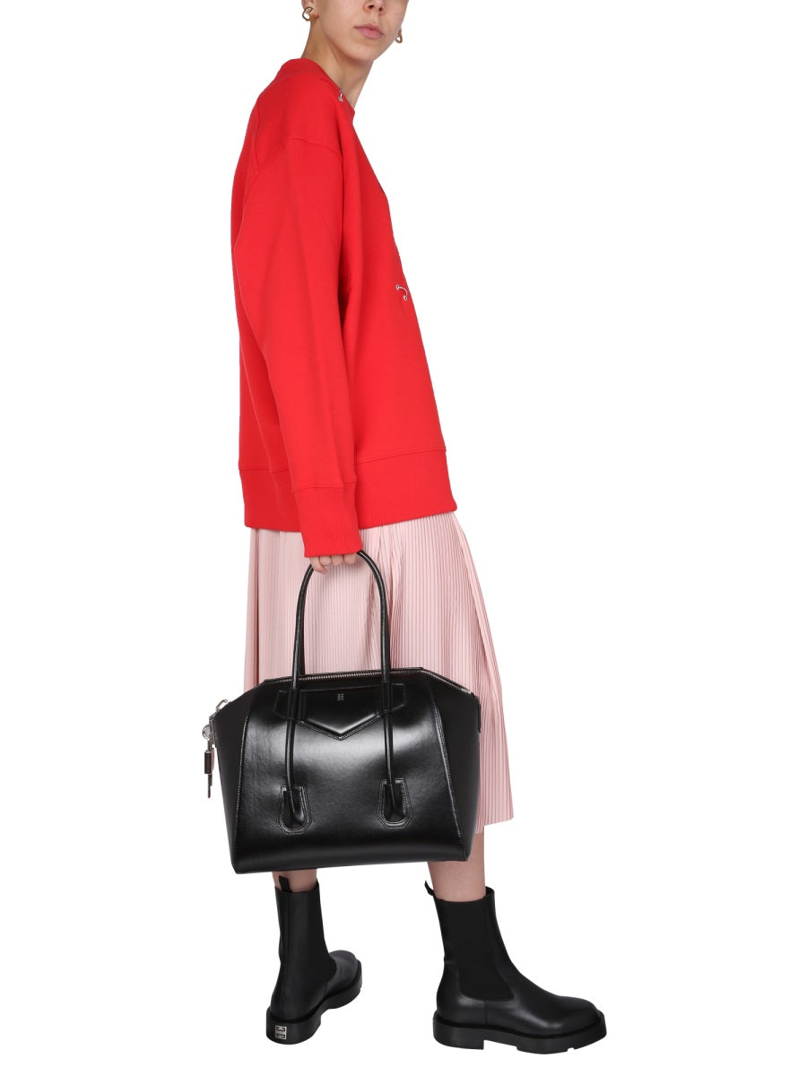 GIVENCHY Elegant Plissé Skirt with Double Elasticated Belt