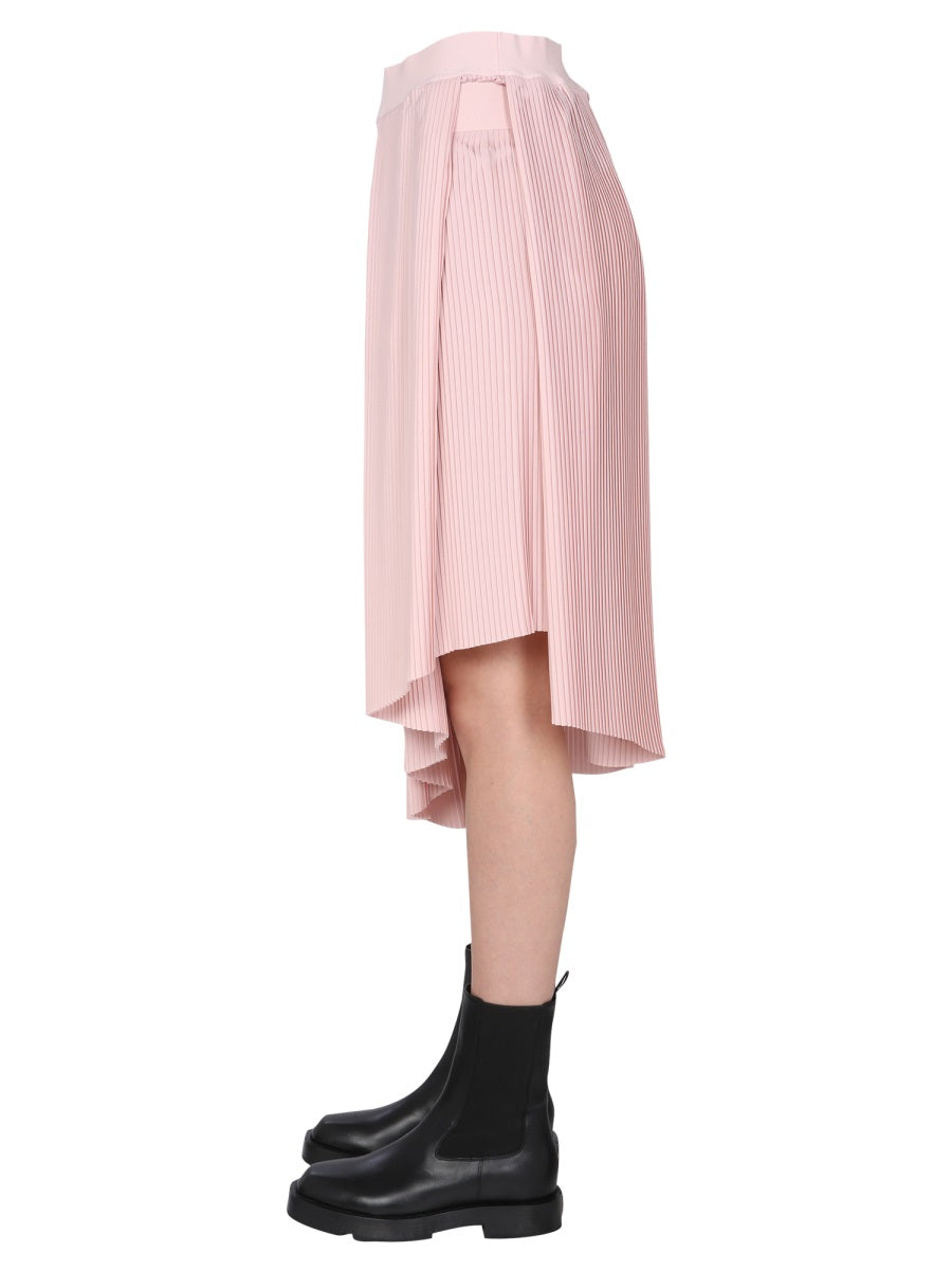 GIVENCHY Elegant Plissé Skirt with Double Elasticated Belt