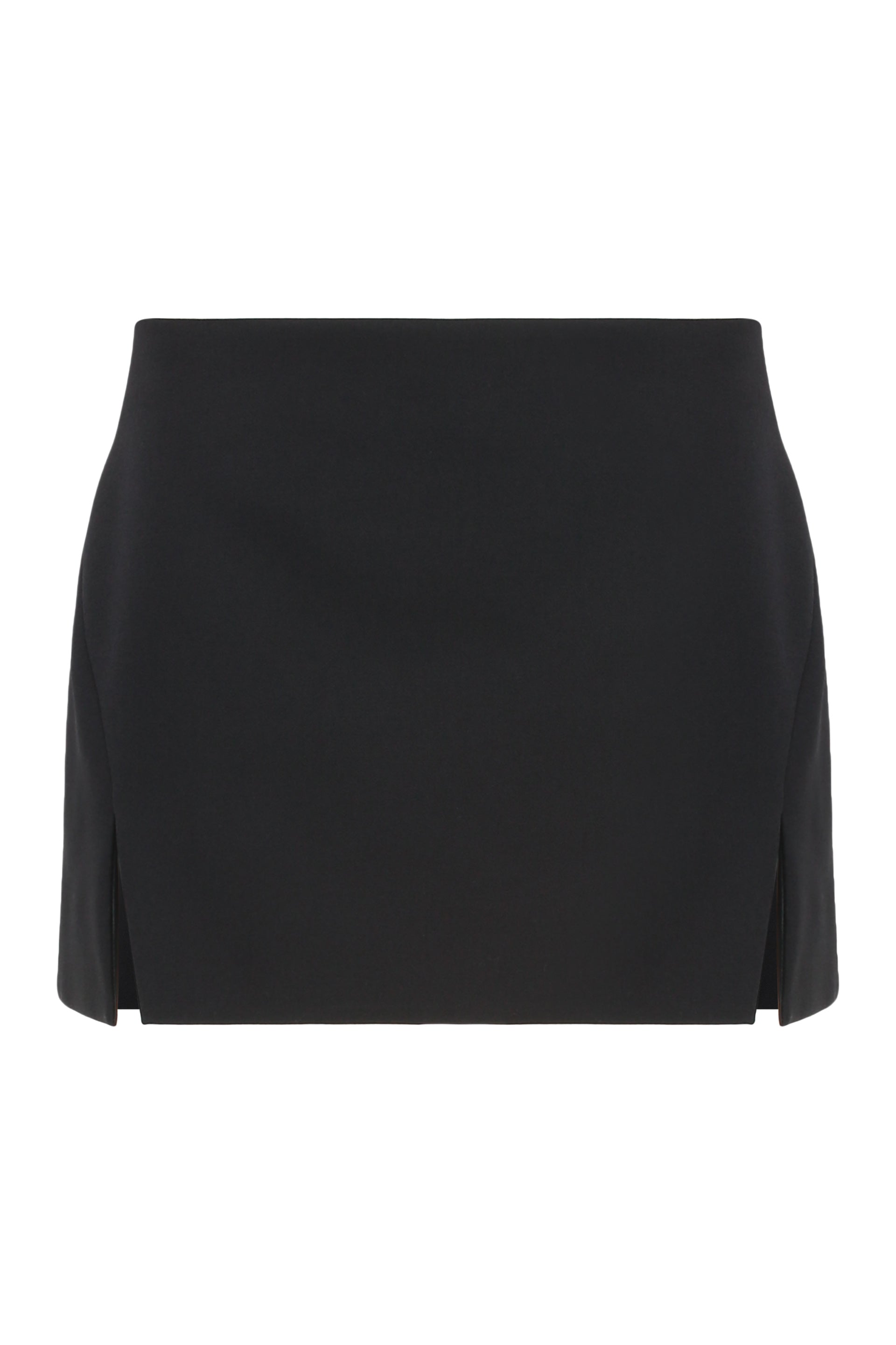 GIVENCHY Mini Wool Skirt with Cut-Out Details