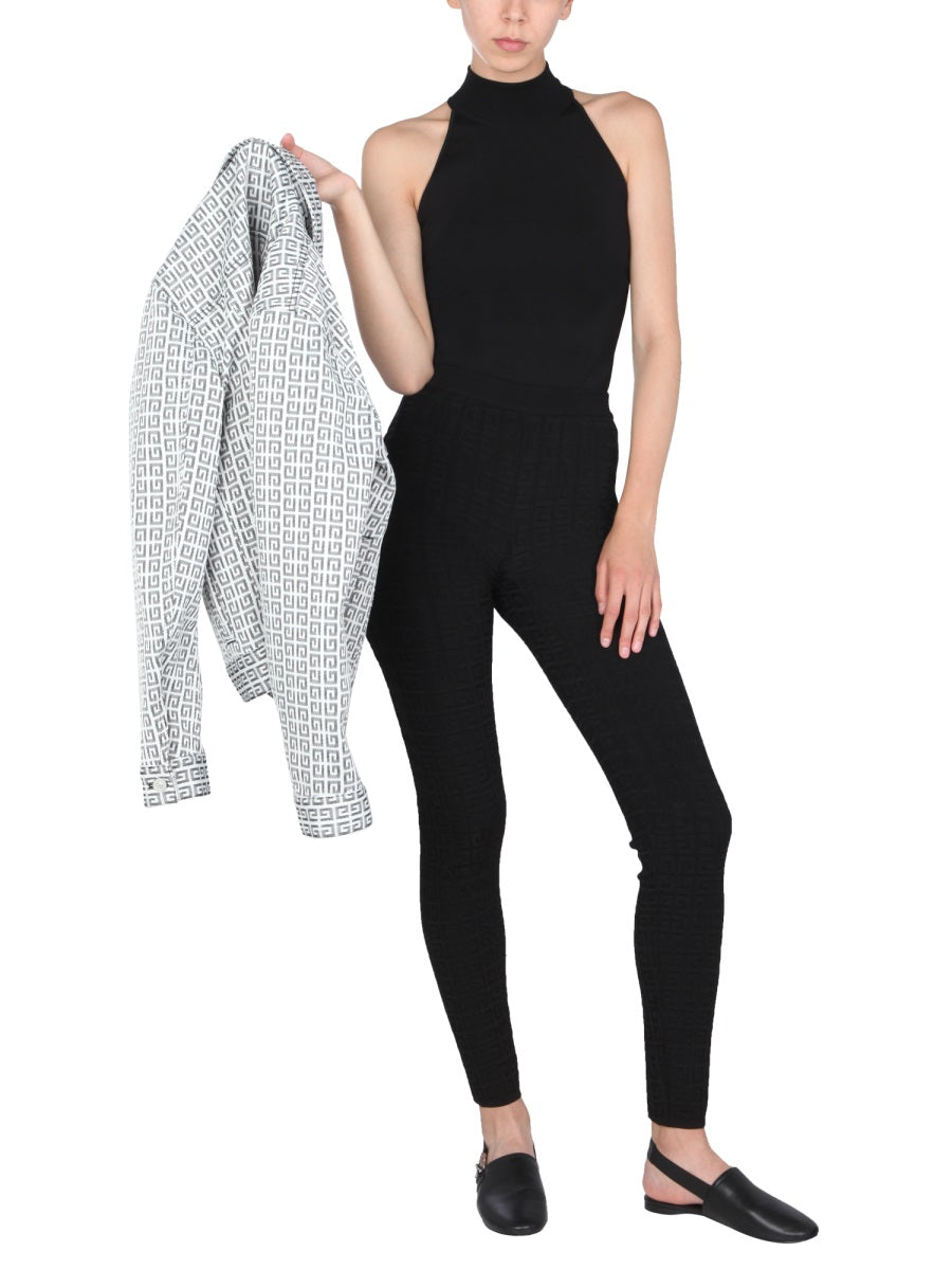 GIVENCHY Knit Sleeveless Top with Rib Neck Detail