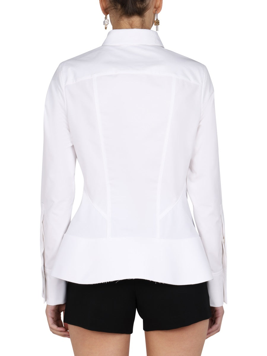 GIVENCHY Chic Women's Shirt with Insert and Pointed Collar