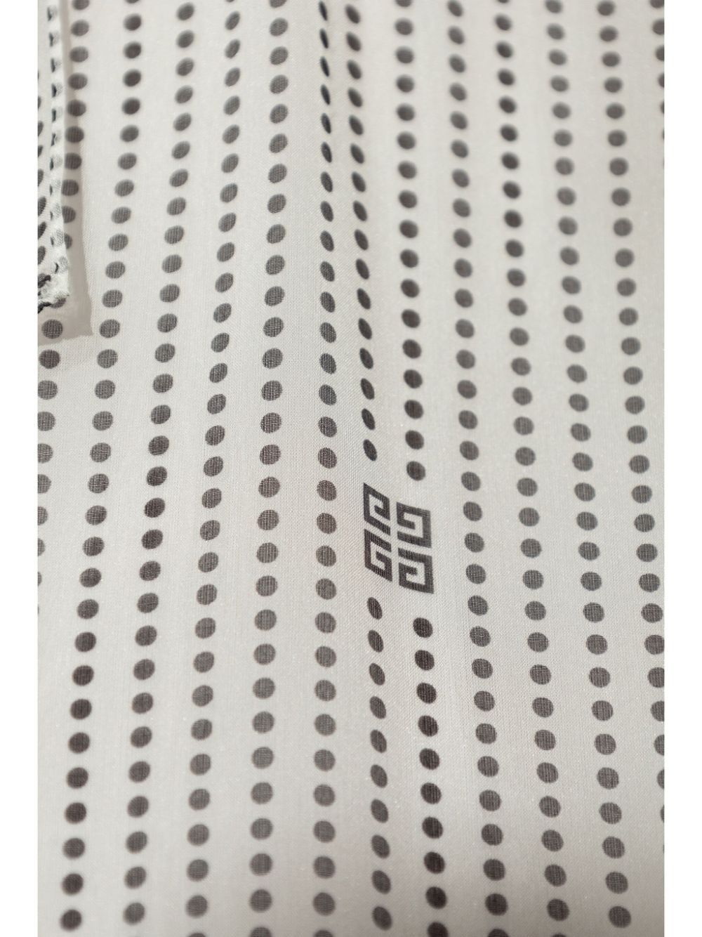 GIVENCHY Chic Mini Bow Detail Polka Dot Shirt for Women