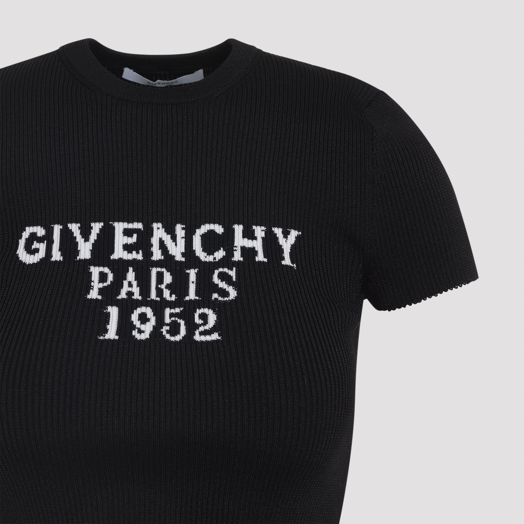 GIVENCHY Thin Ribbed Mini Crop Top