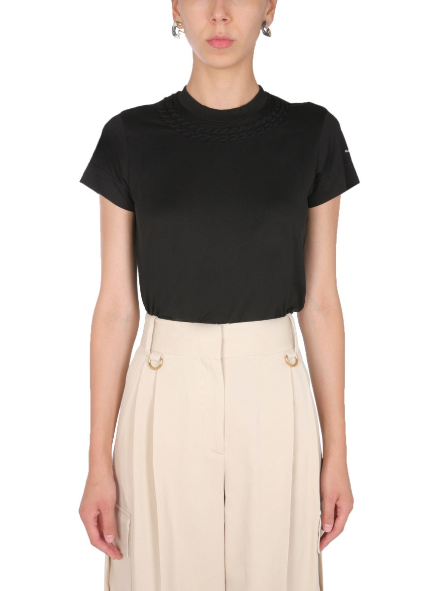 GIVENCHY Elegant Chain Motif Crew Neck T-Shirt for Women