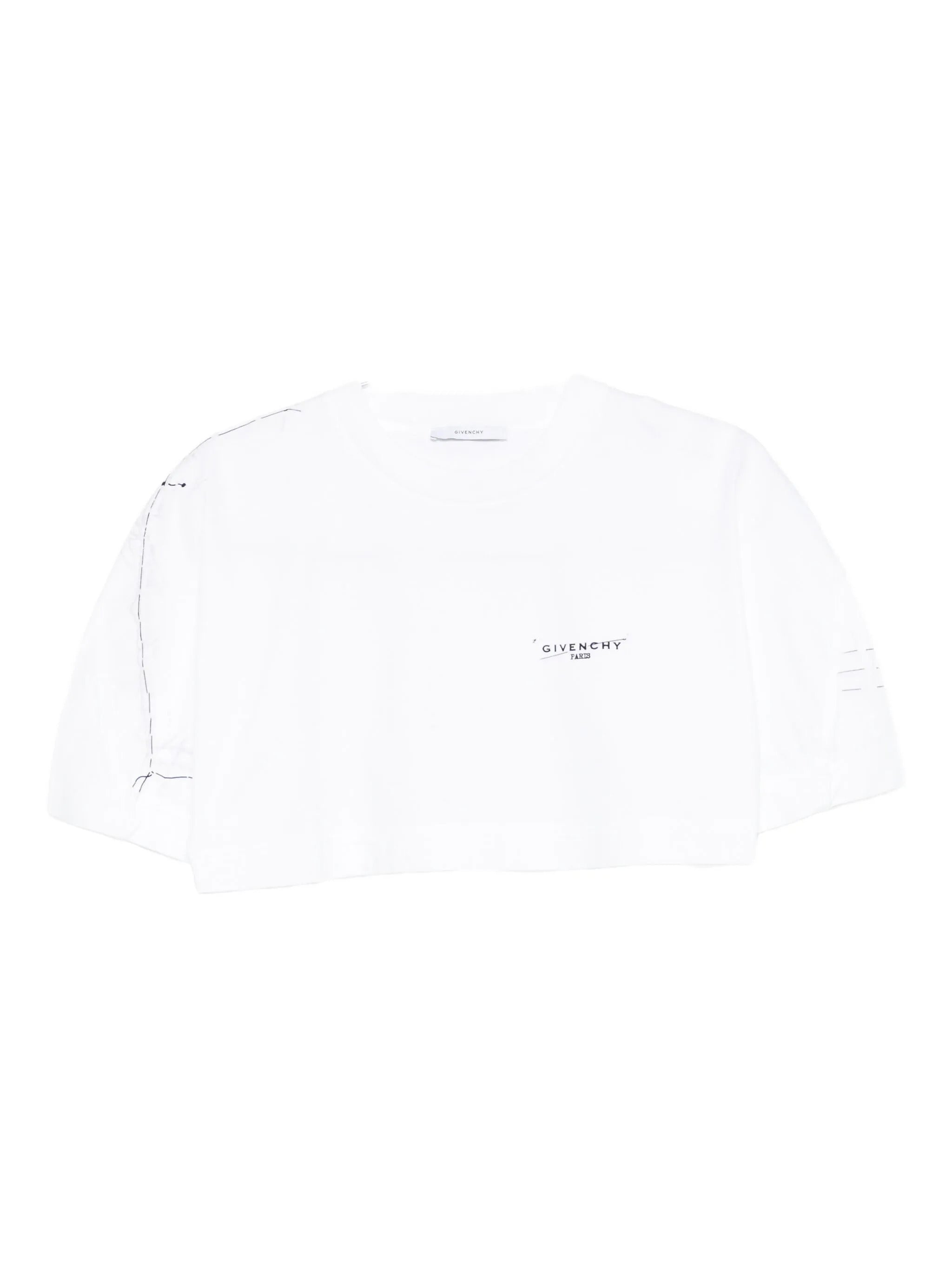 GIVENCHY Women's Cropped Logo Crewneck T-Shirt